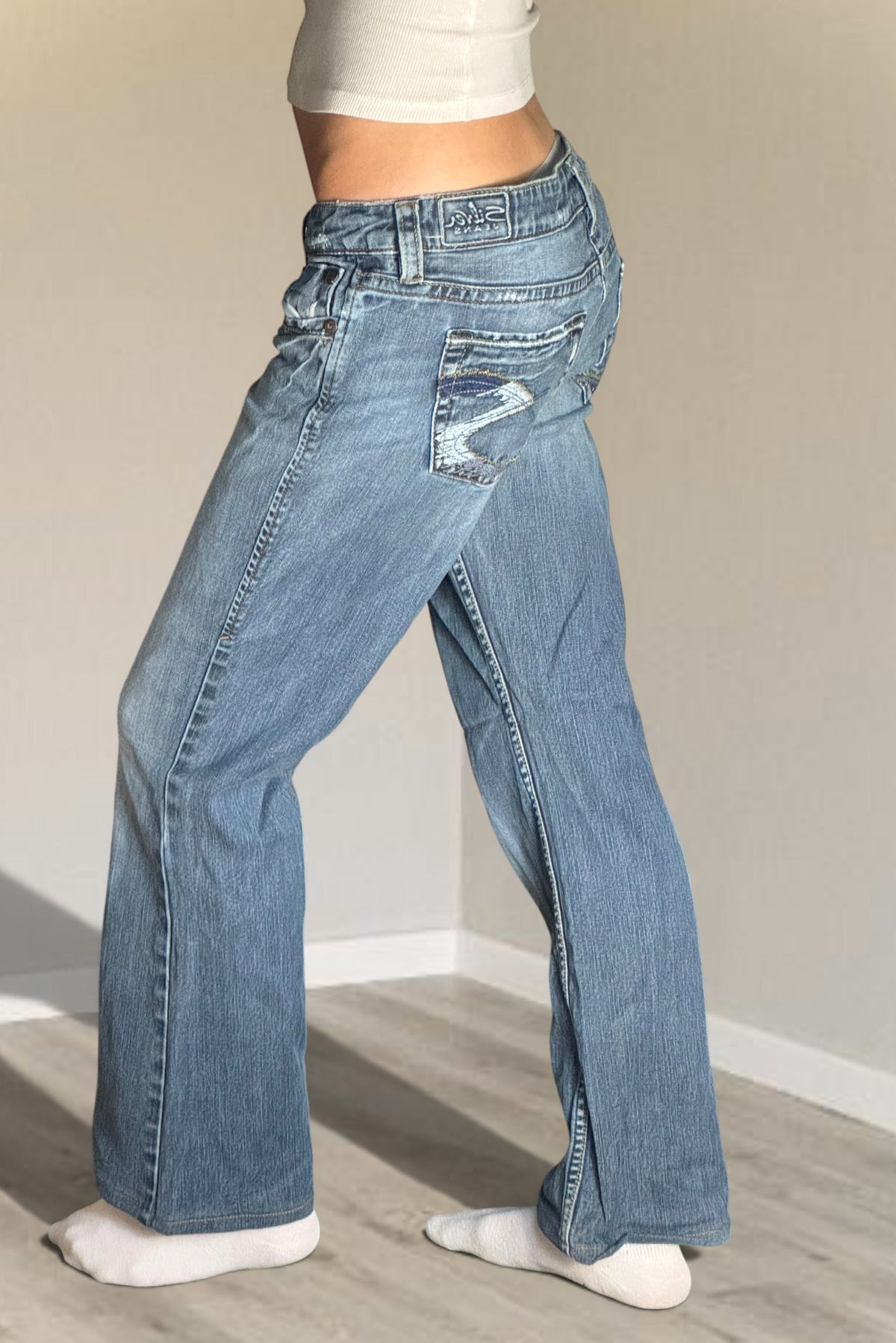 Lågmidjade jeans stl: S