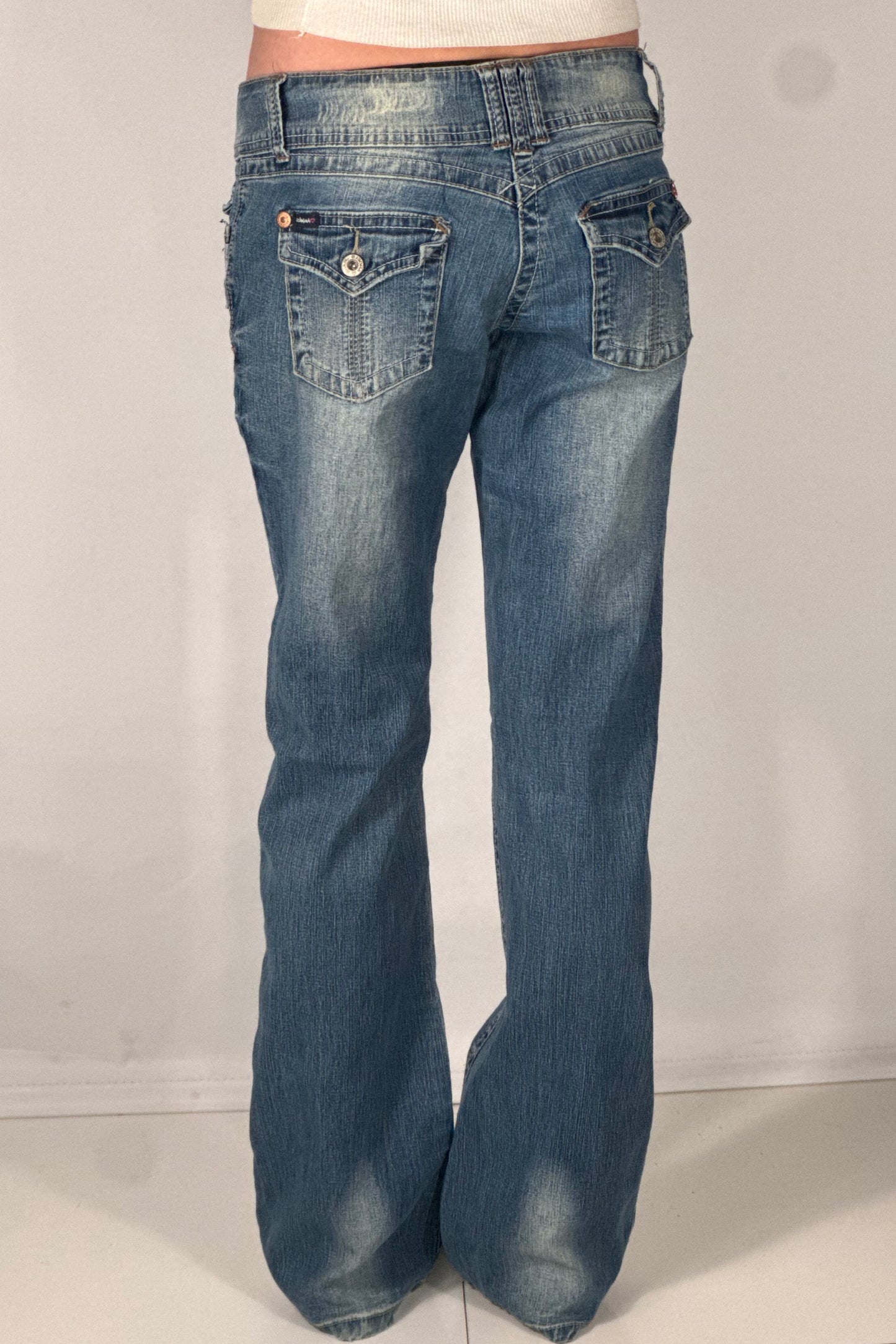 Lavtaljede jeans str: S/M
