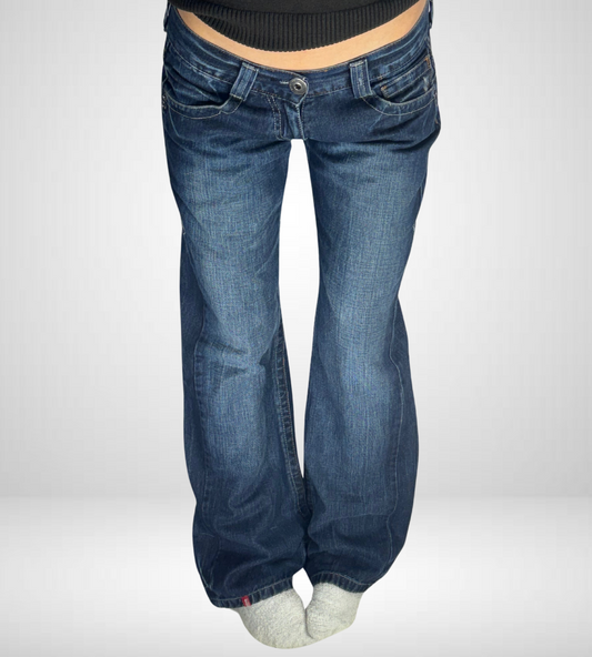 Lågmidjade jeans–stl: XS