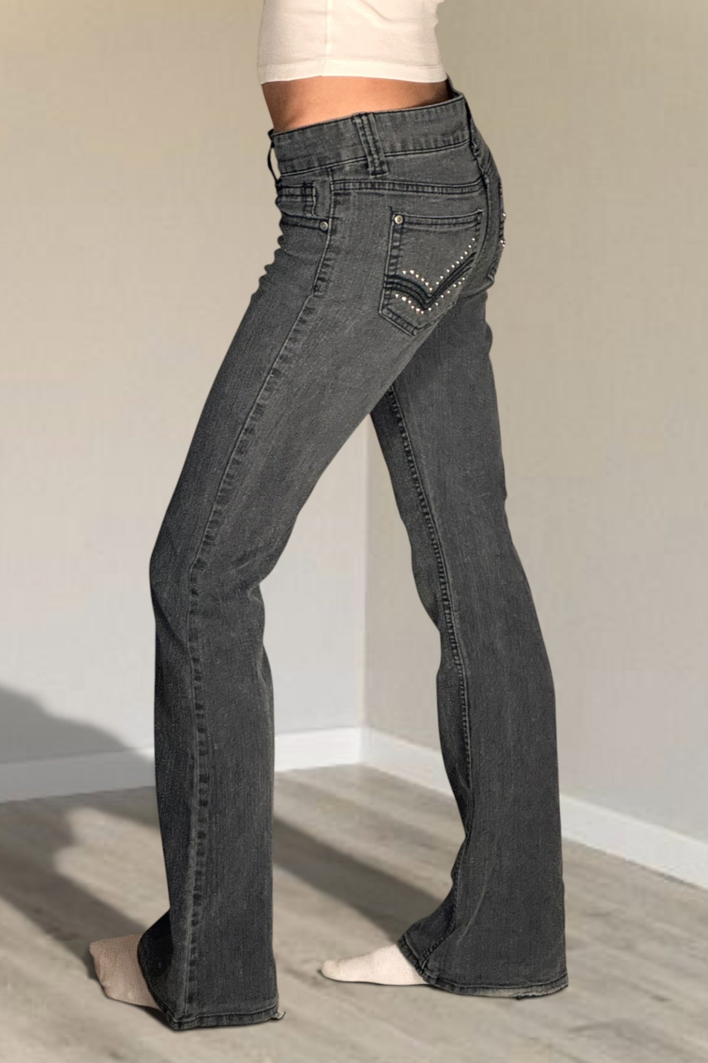 Lågmidjade jeans stl: S