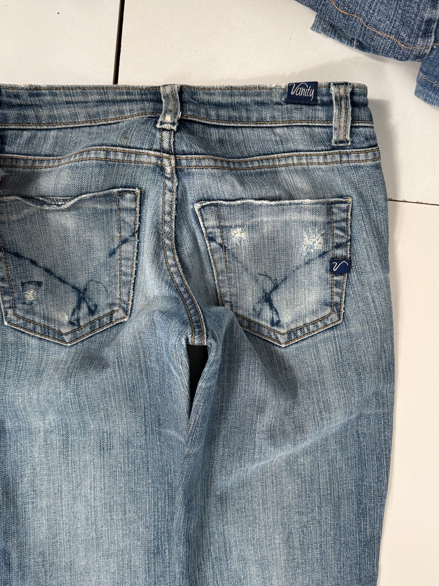 Lavt-sittende jeans str: XS