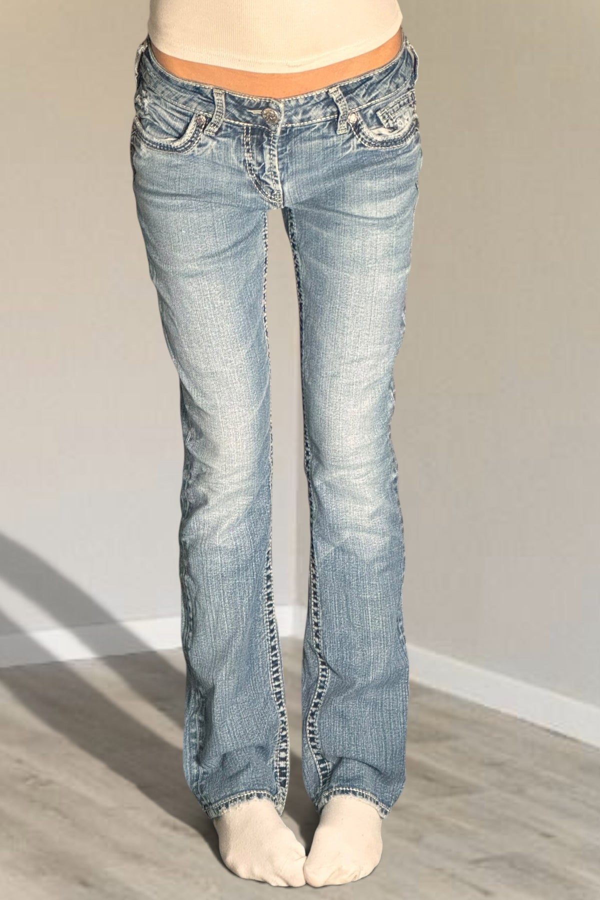 Lågmidjade jeans stl: S