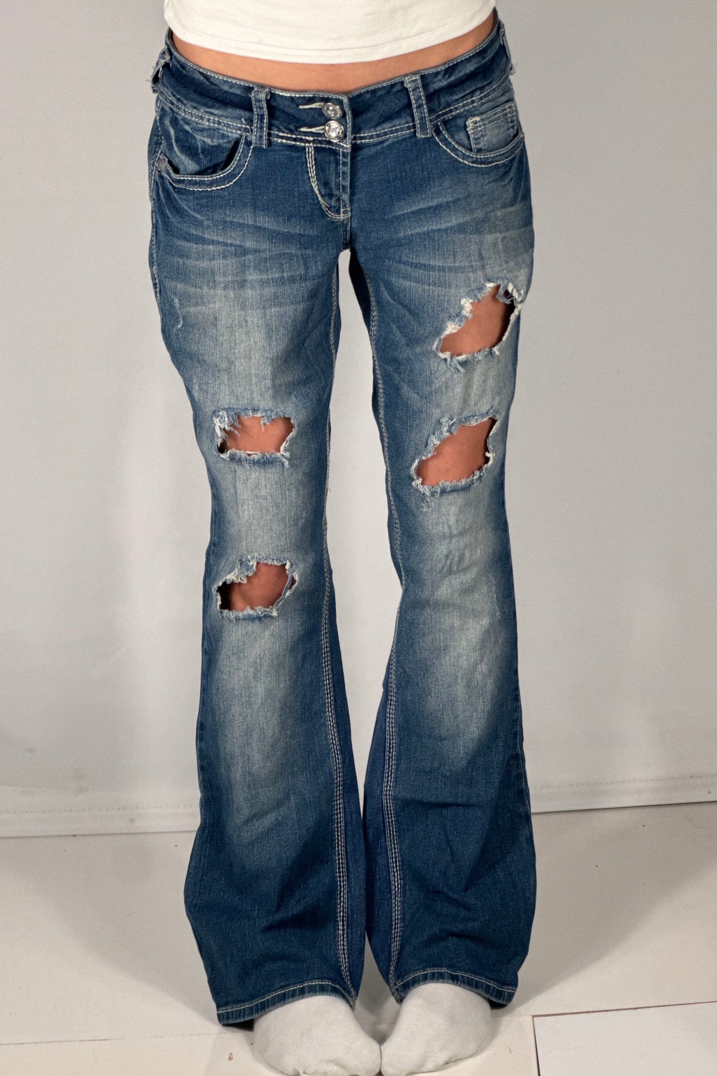 Lågmidjade jeans stl: S