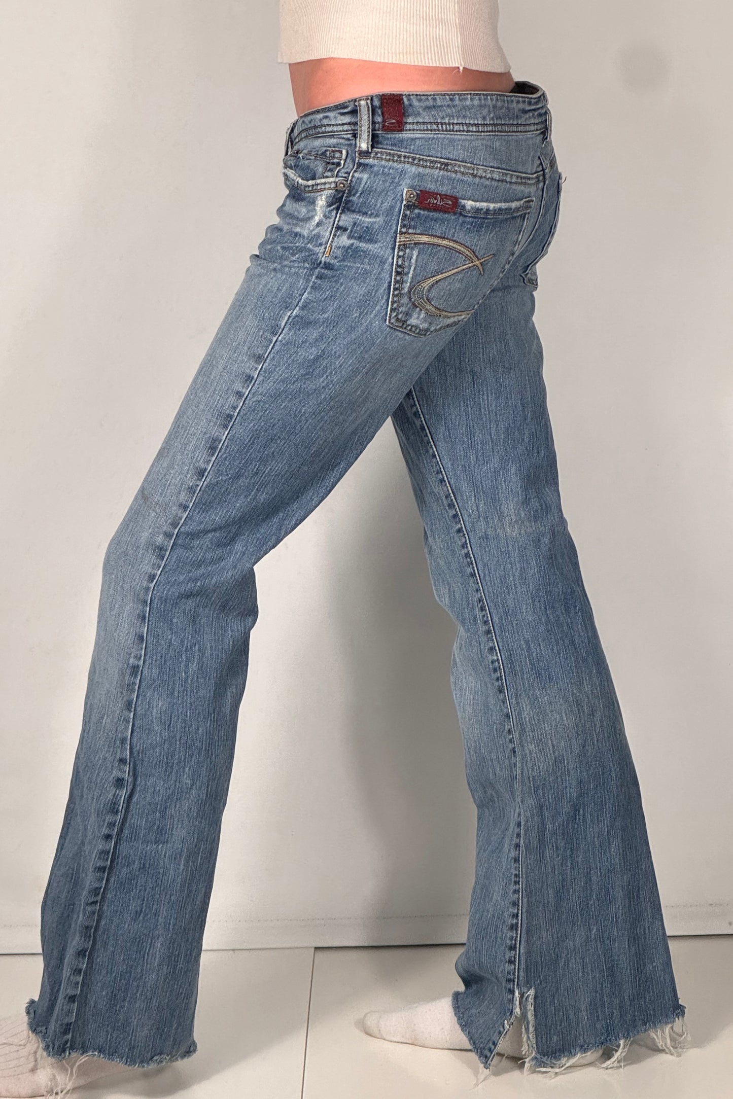 Lavt liv jeans str: S/M