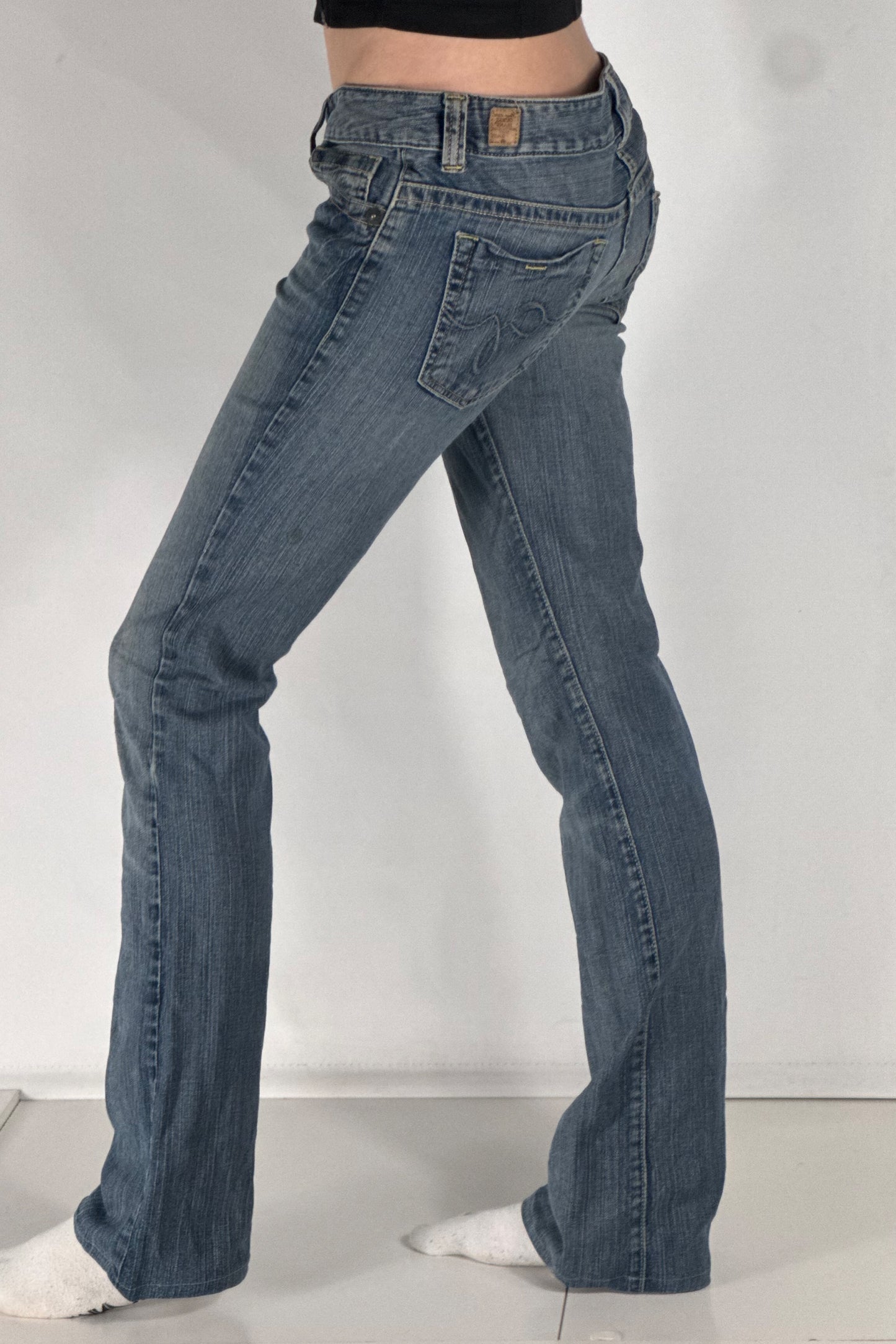 Lavtaljede jeans str: S