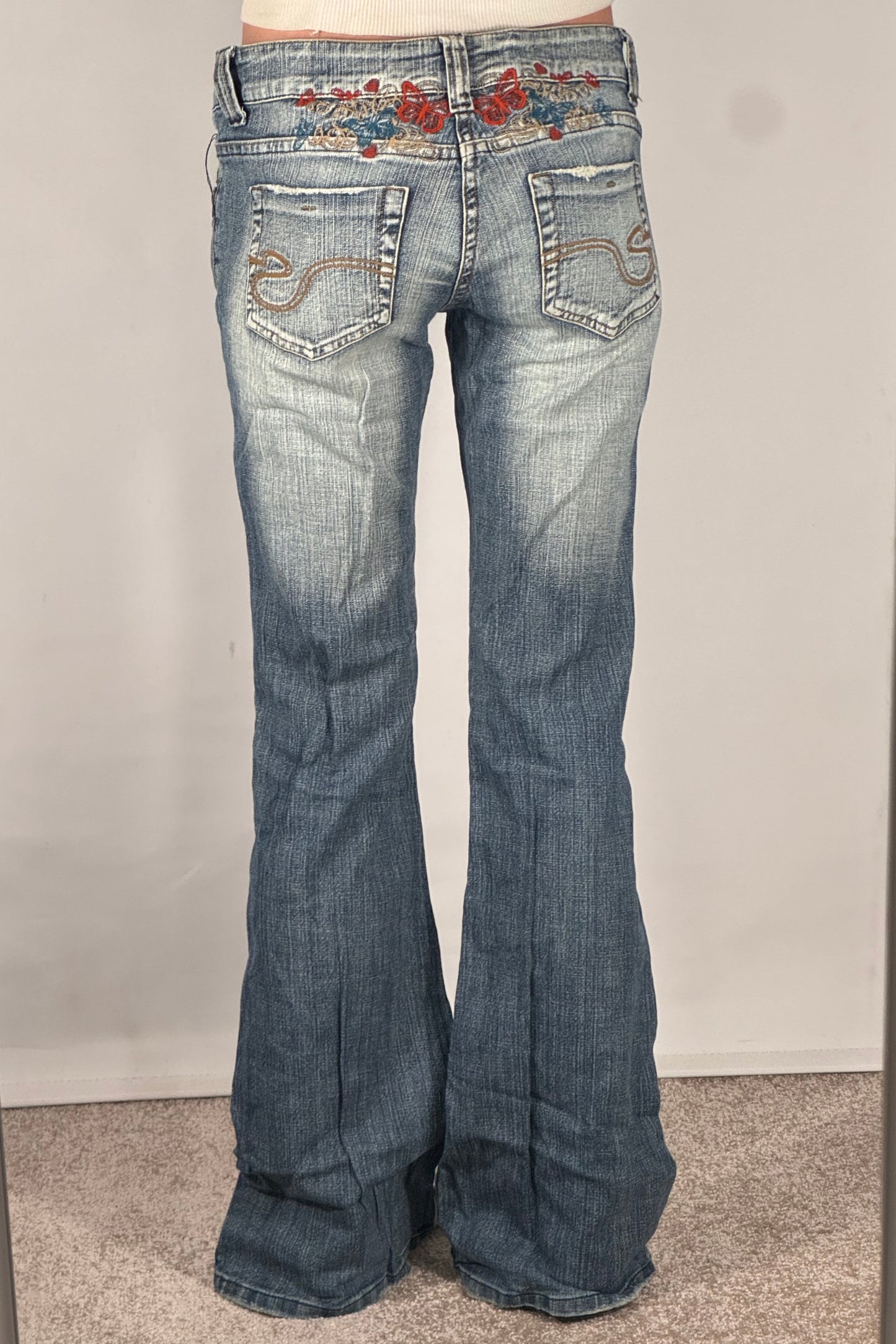 Lågmidjade jeans stl: S/M