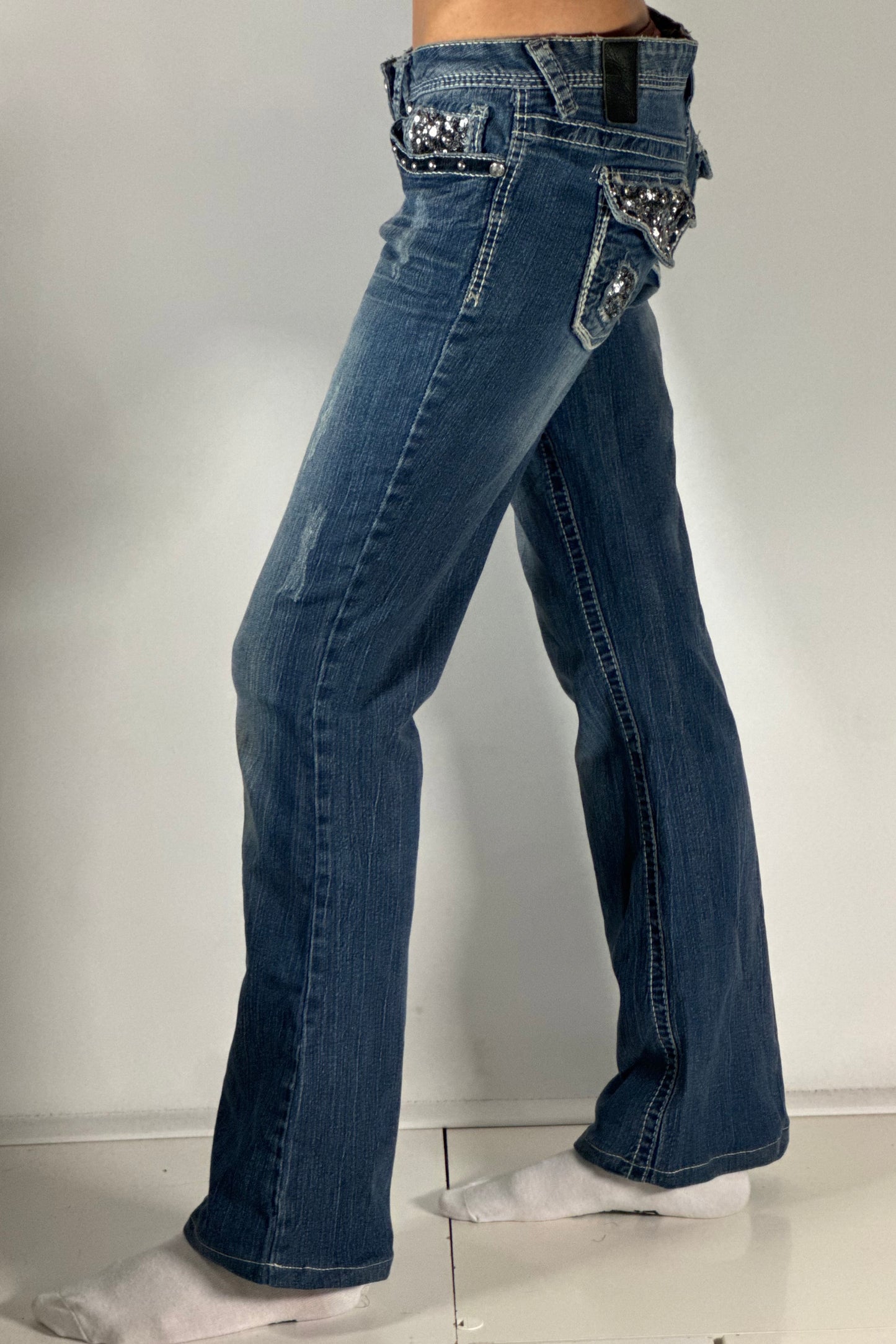 Lågmidjade jeans stl: S/M