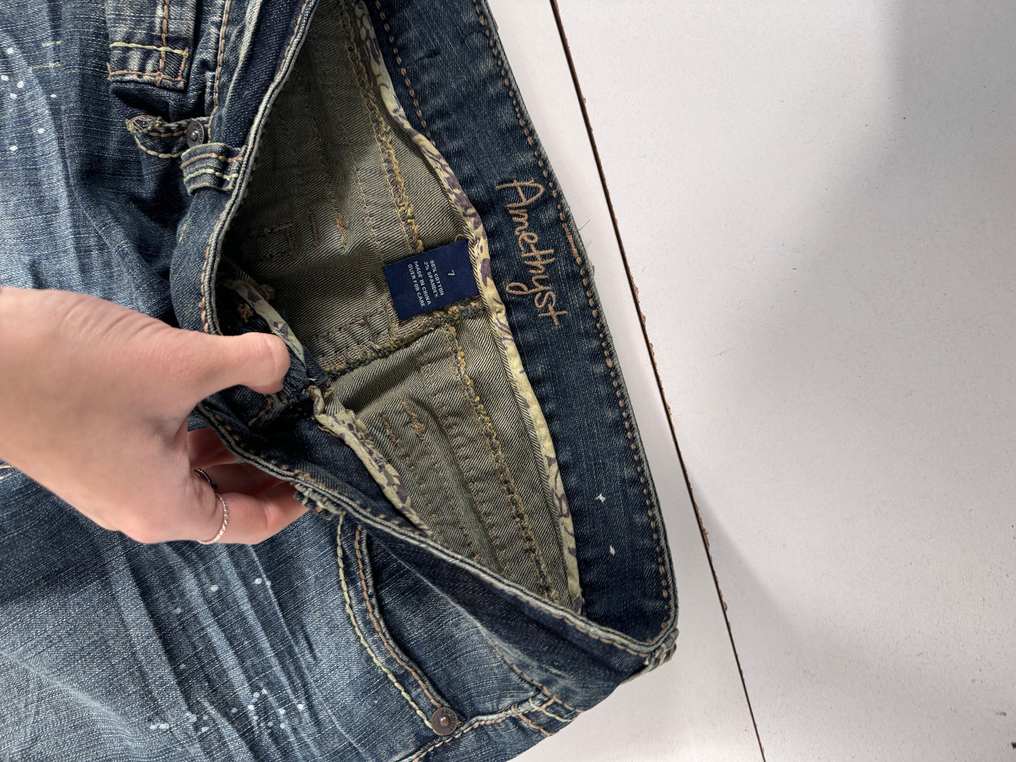 Lavtaljede jeans str: S