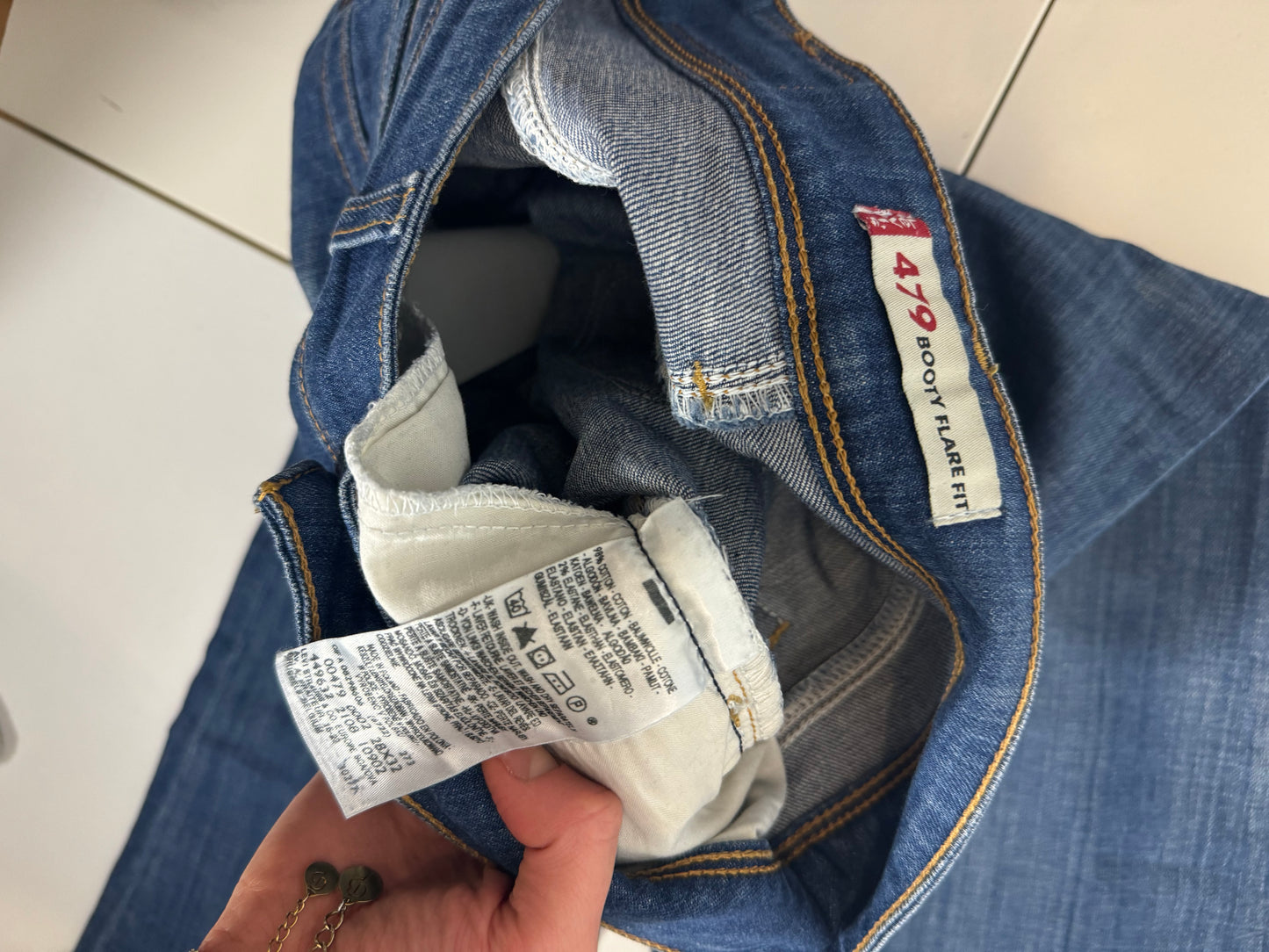 Lågmidjade jeans stl: S