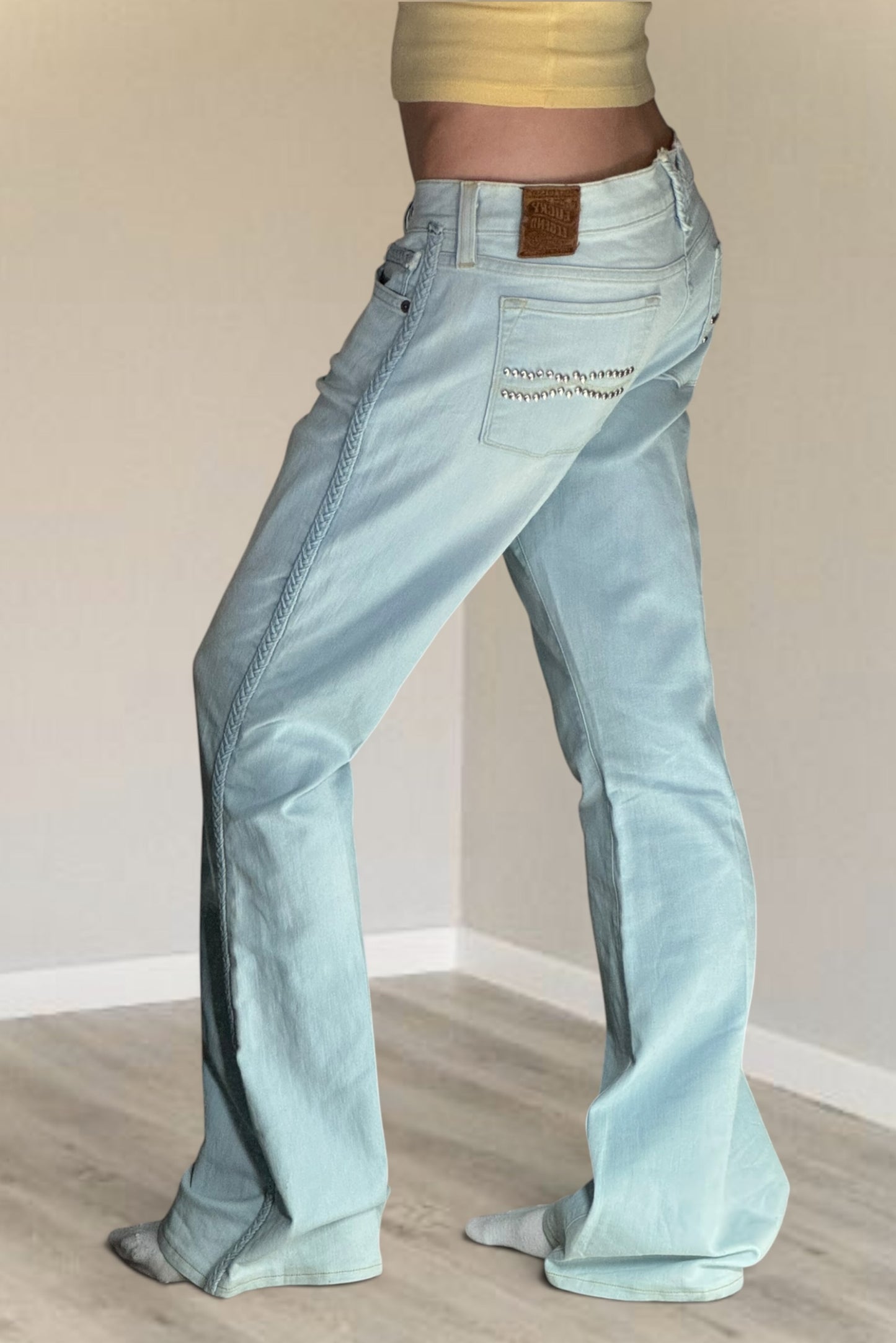 Lågmidjade jeans stl: S/M