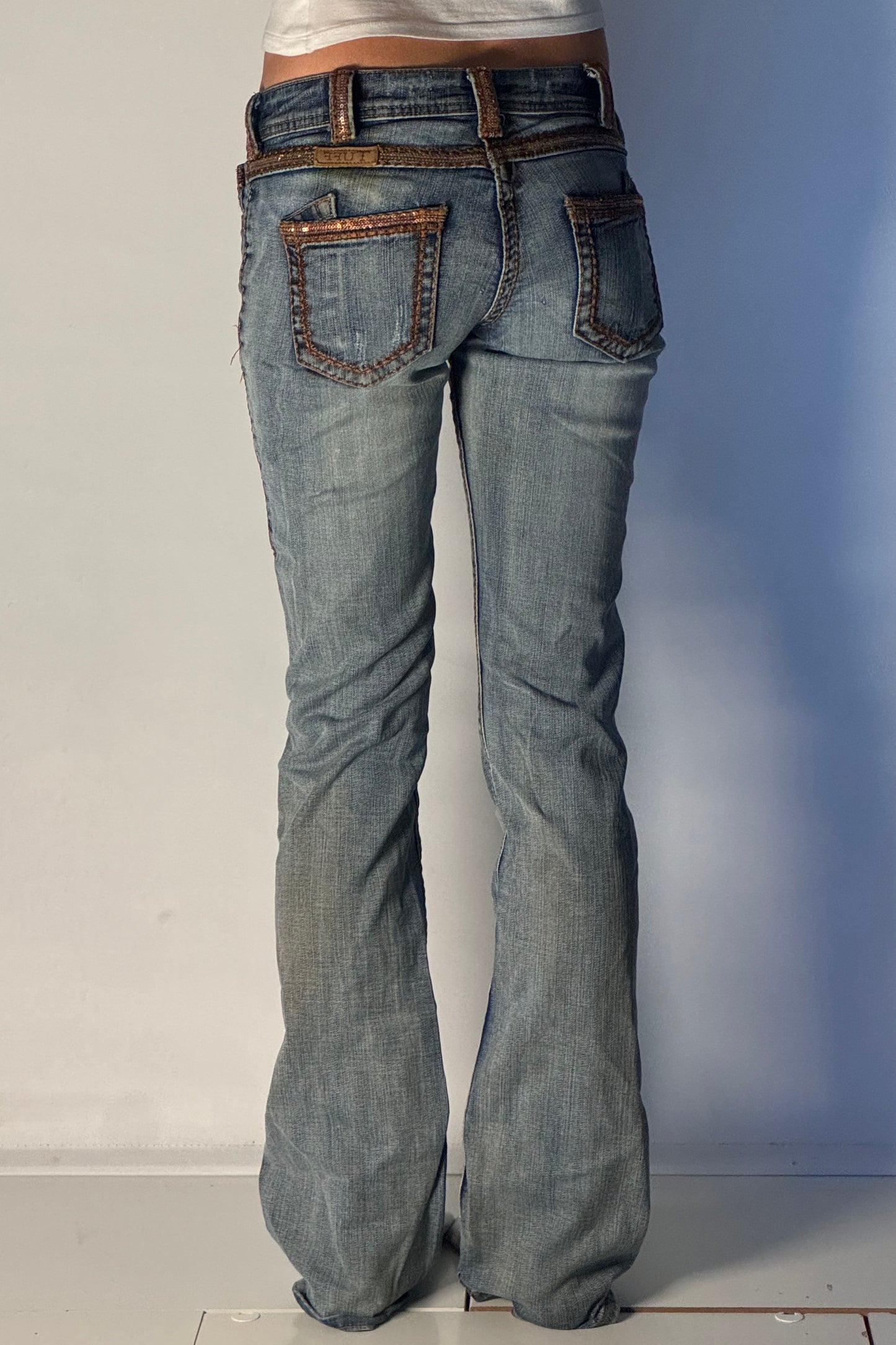 Lågmidjade jeans stl: XS