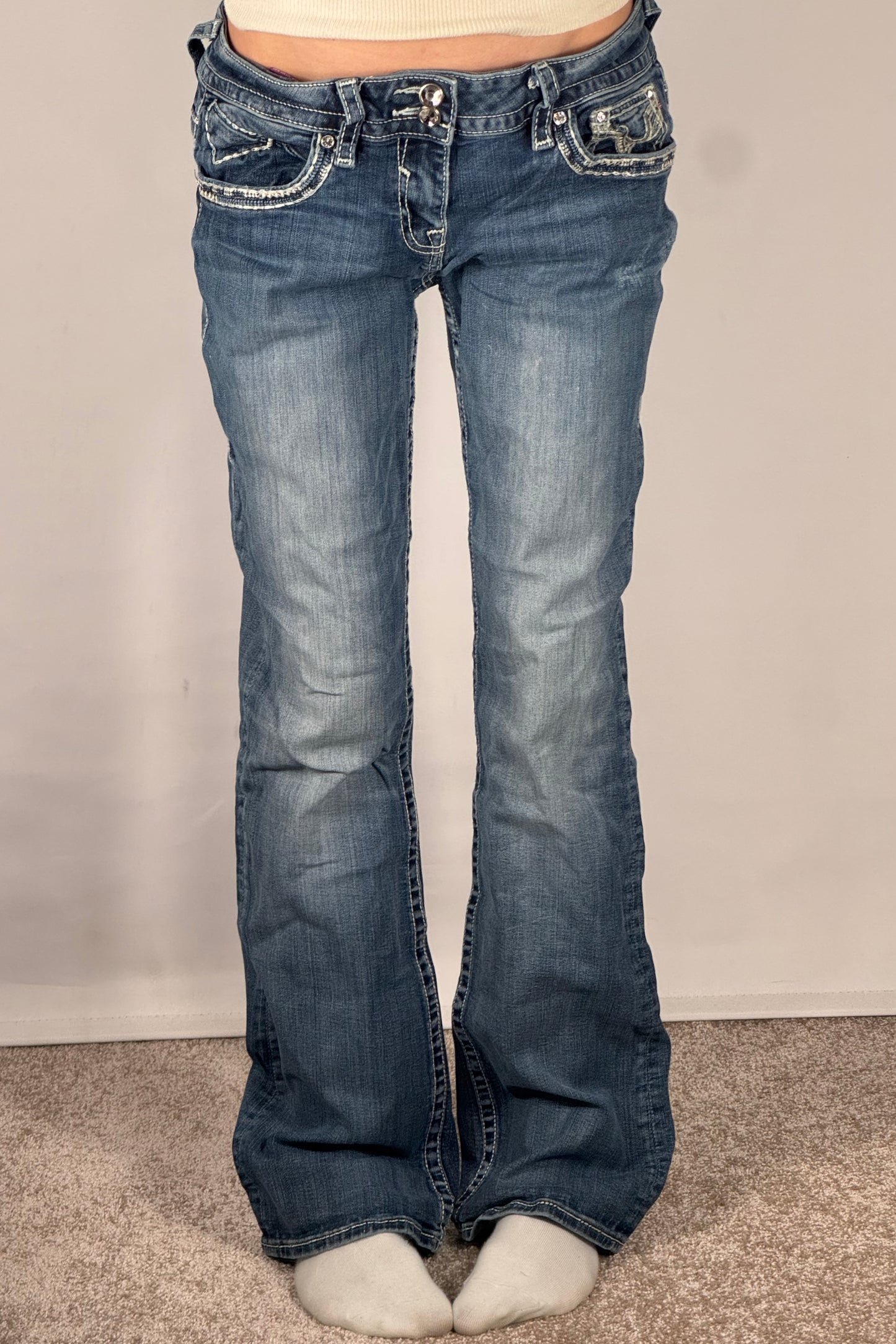 Lågmidjade jeans stl: L