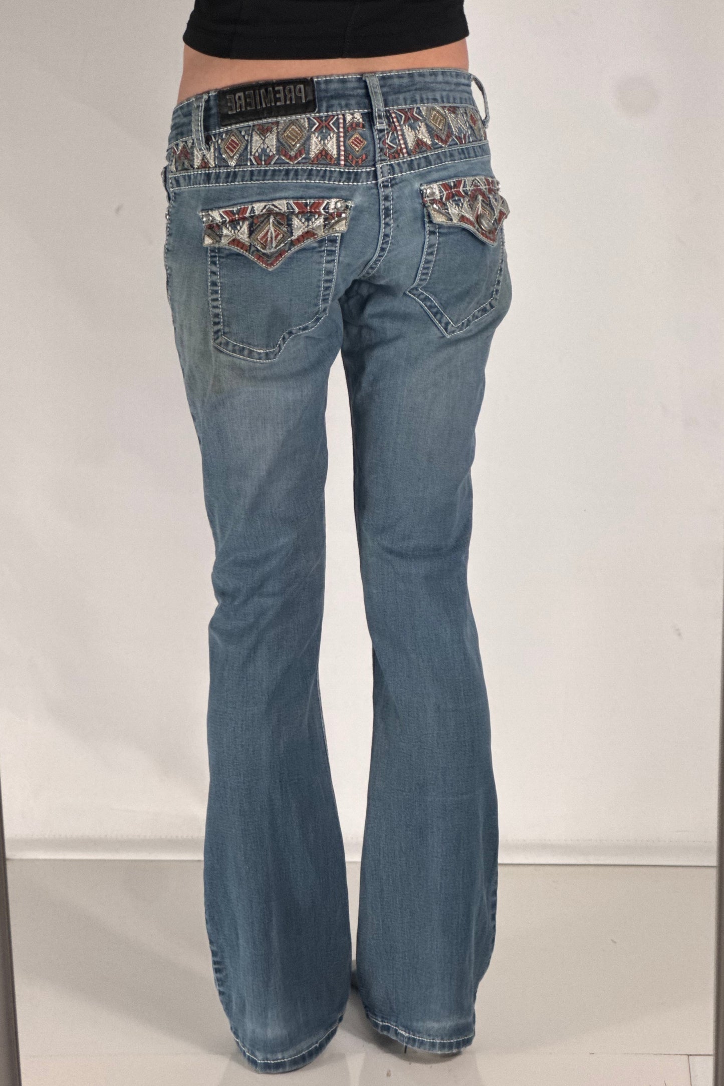 Lågmidjade jeans stl: XS