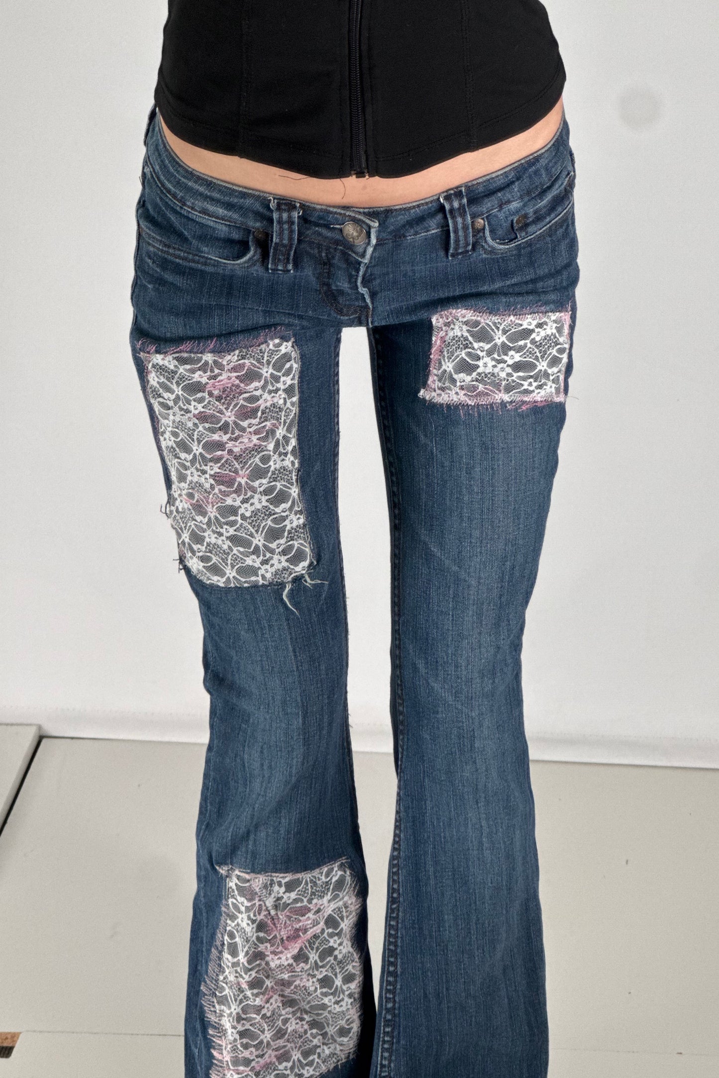 Lågmidjade jeans stl: XS