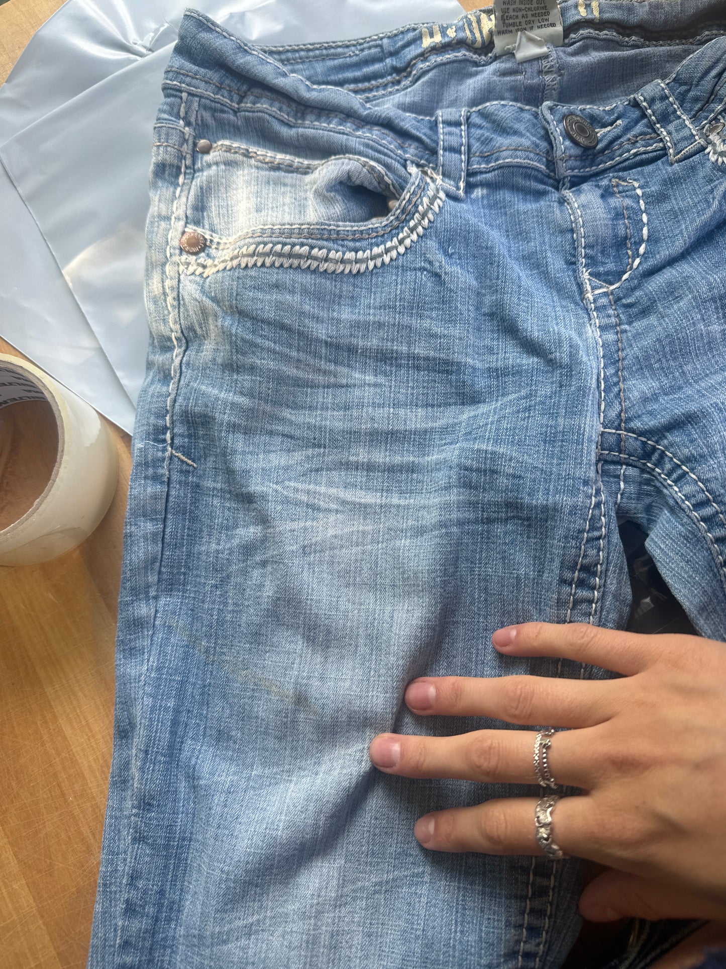Lågmidjade jeans stl: XS
