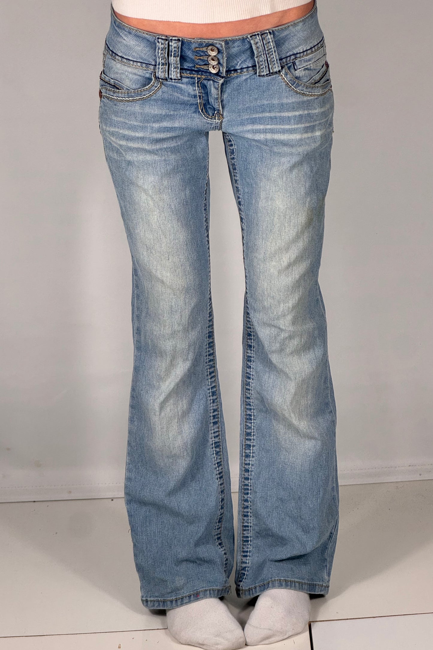 Lavtaljede jeans str: S