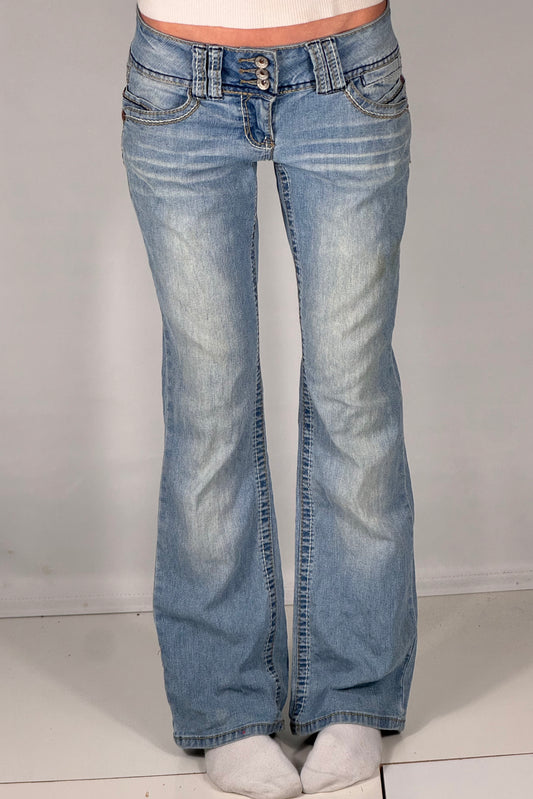 Lavtaljede jeans str: S