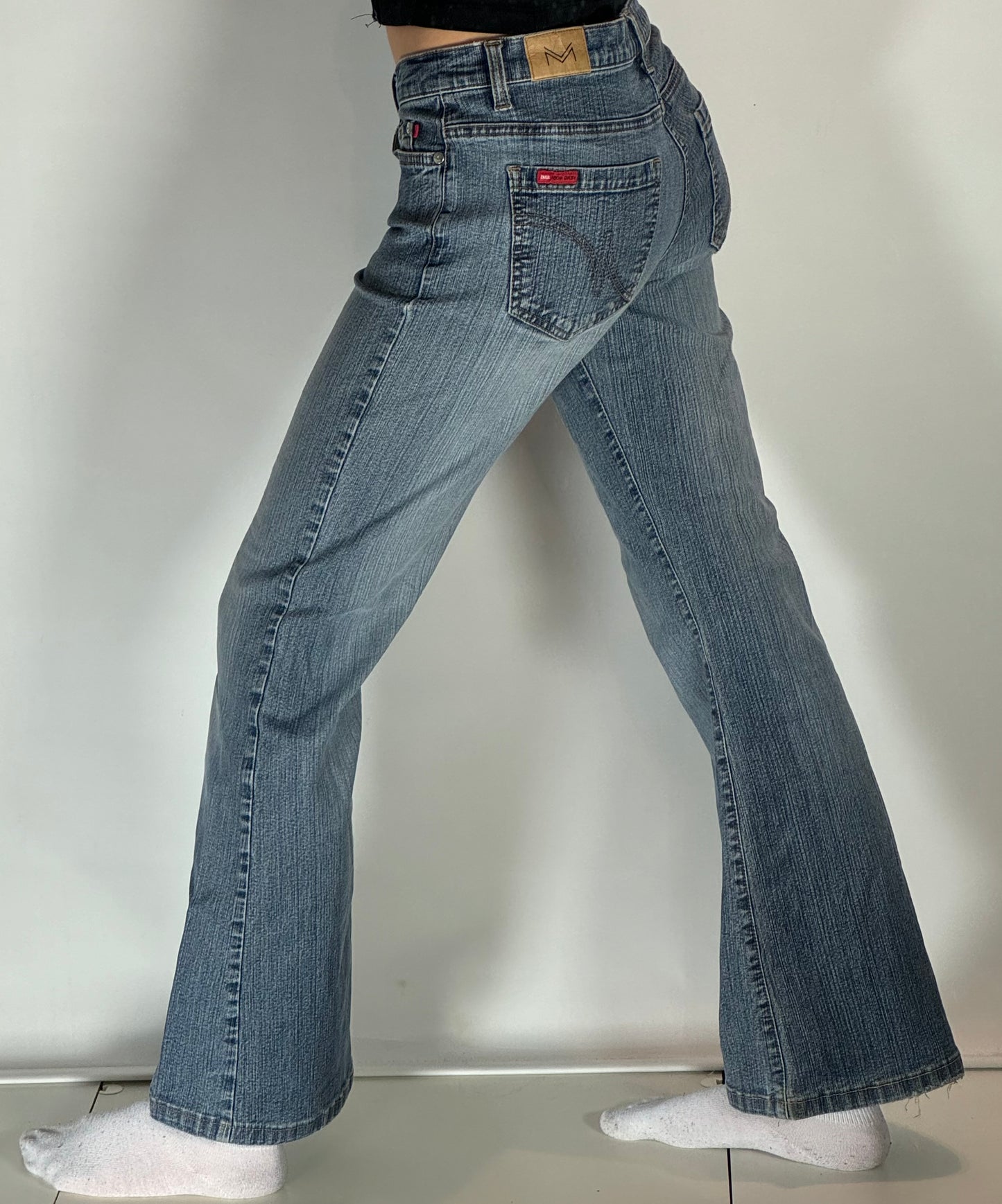 Lågmidjade jeans-stl: S