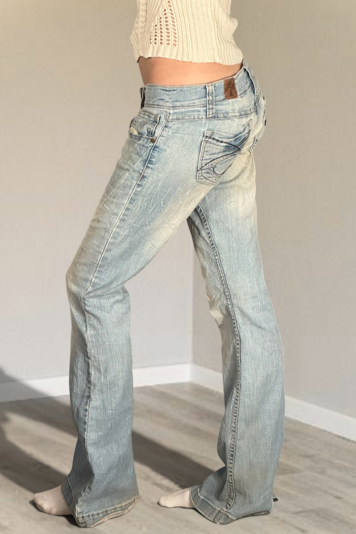 Lågmidjade jeans stl: S