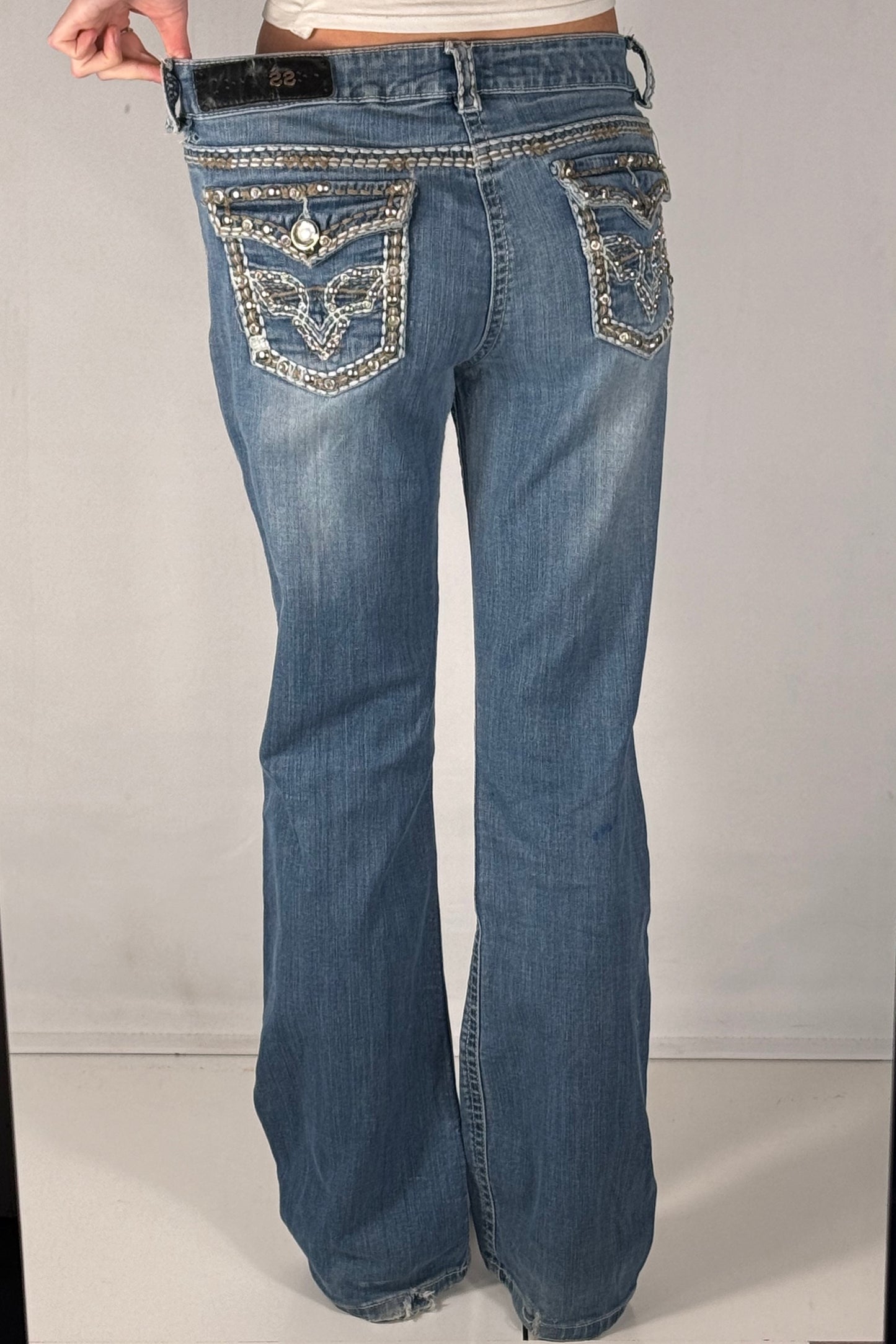 Lågmidjade jeans stl: M