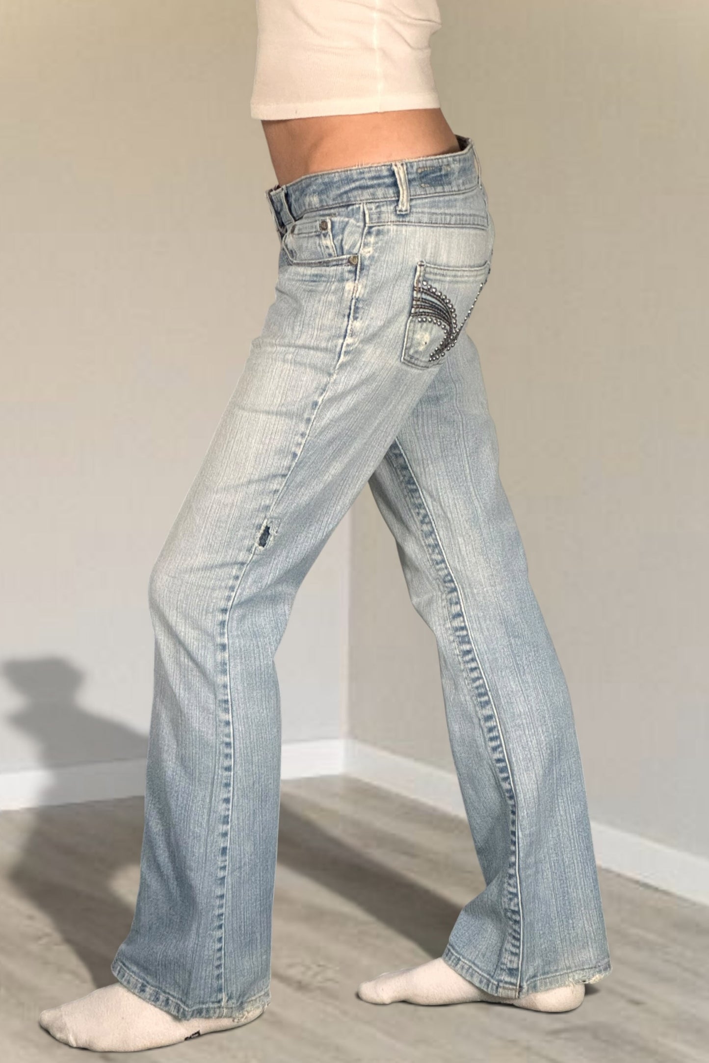 Lågmidjade jeans stl: S