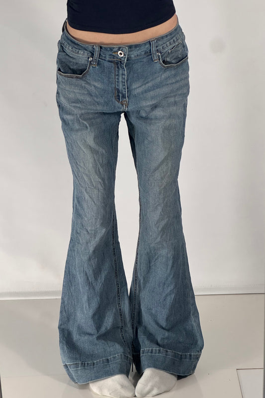 Lavtaljede jeans str: M