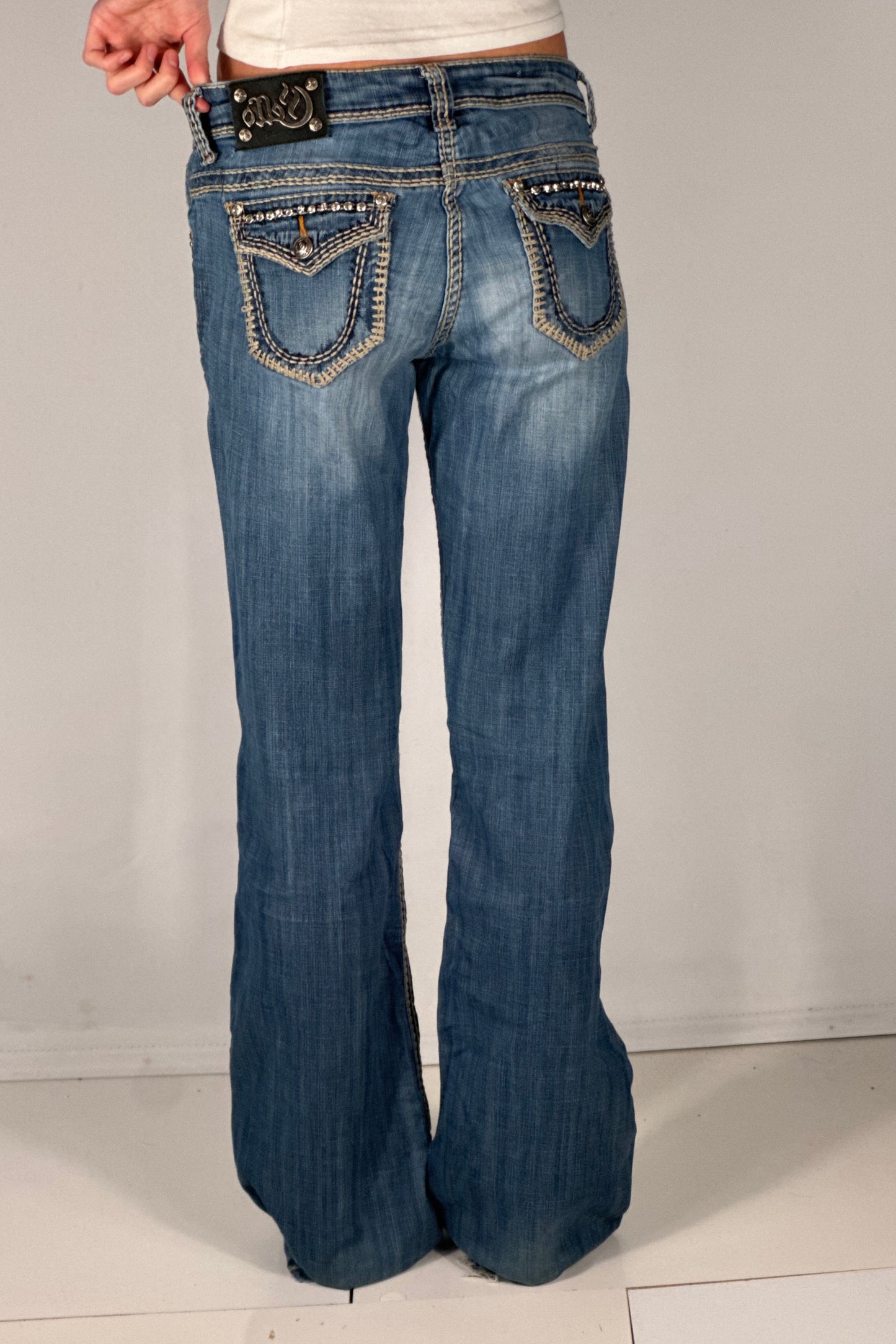 Lågmidjade jeans stl: S