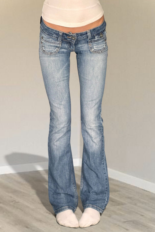 Lågmidjade jeans stl: XS