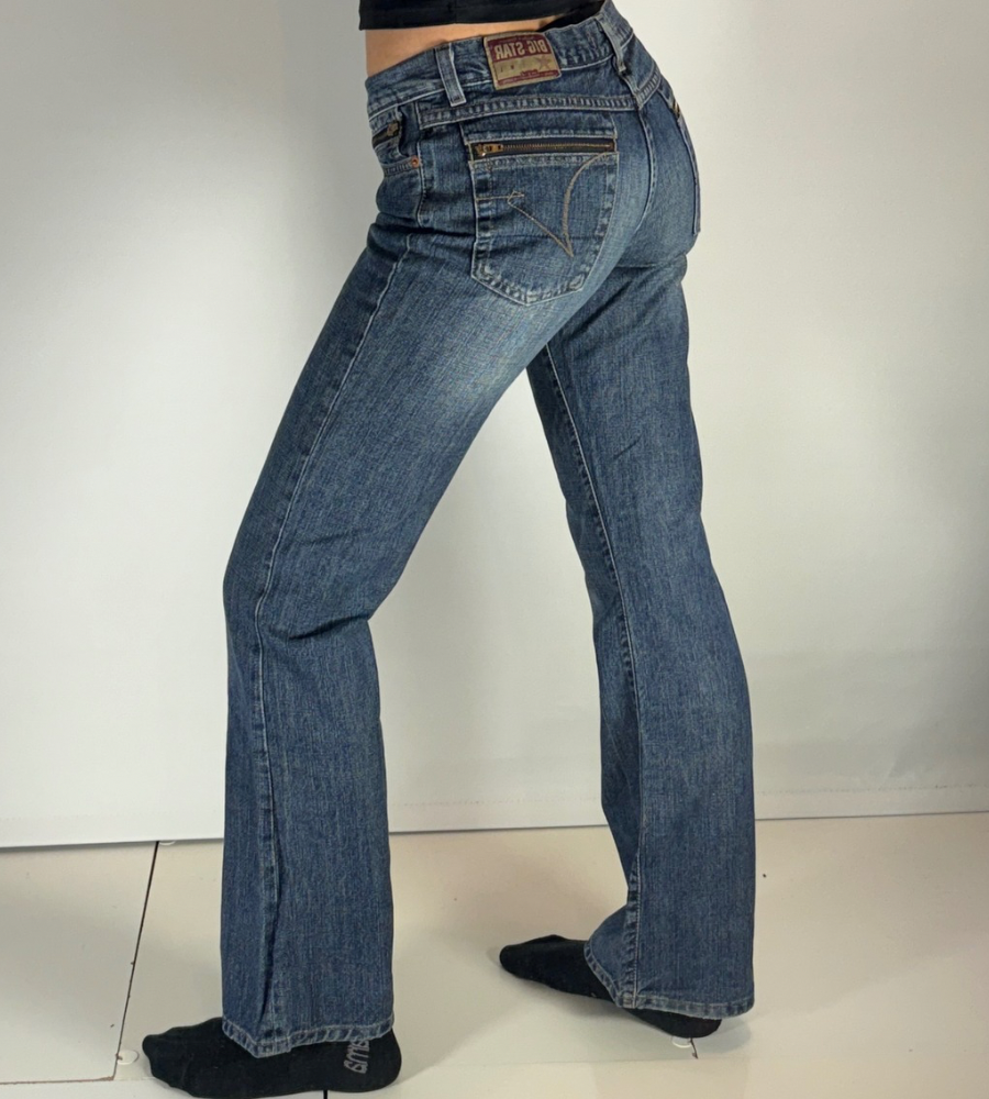 Lågmidjade jeans–stl: XS