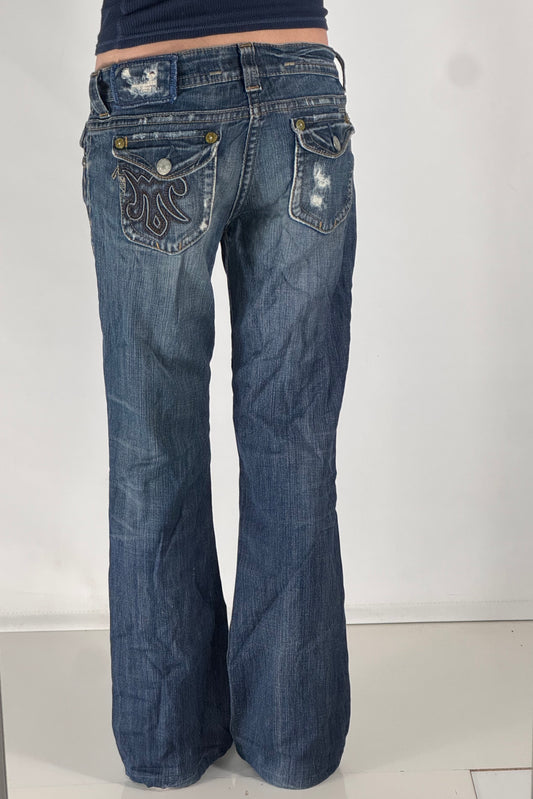 Lågmidjade jeans stl: S