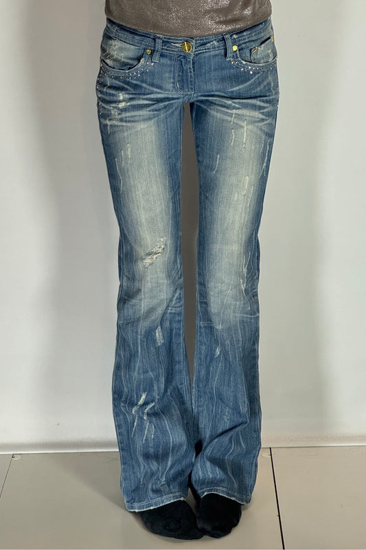 Lågmidjade jeans stl: S