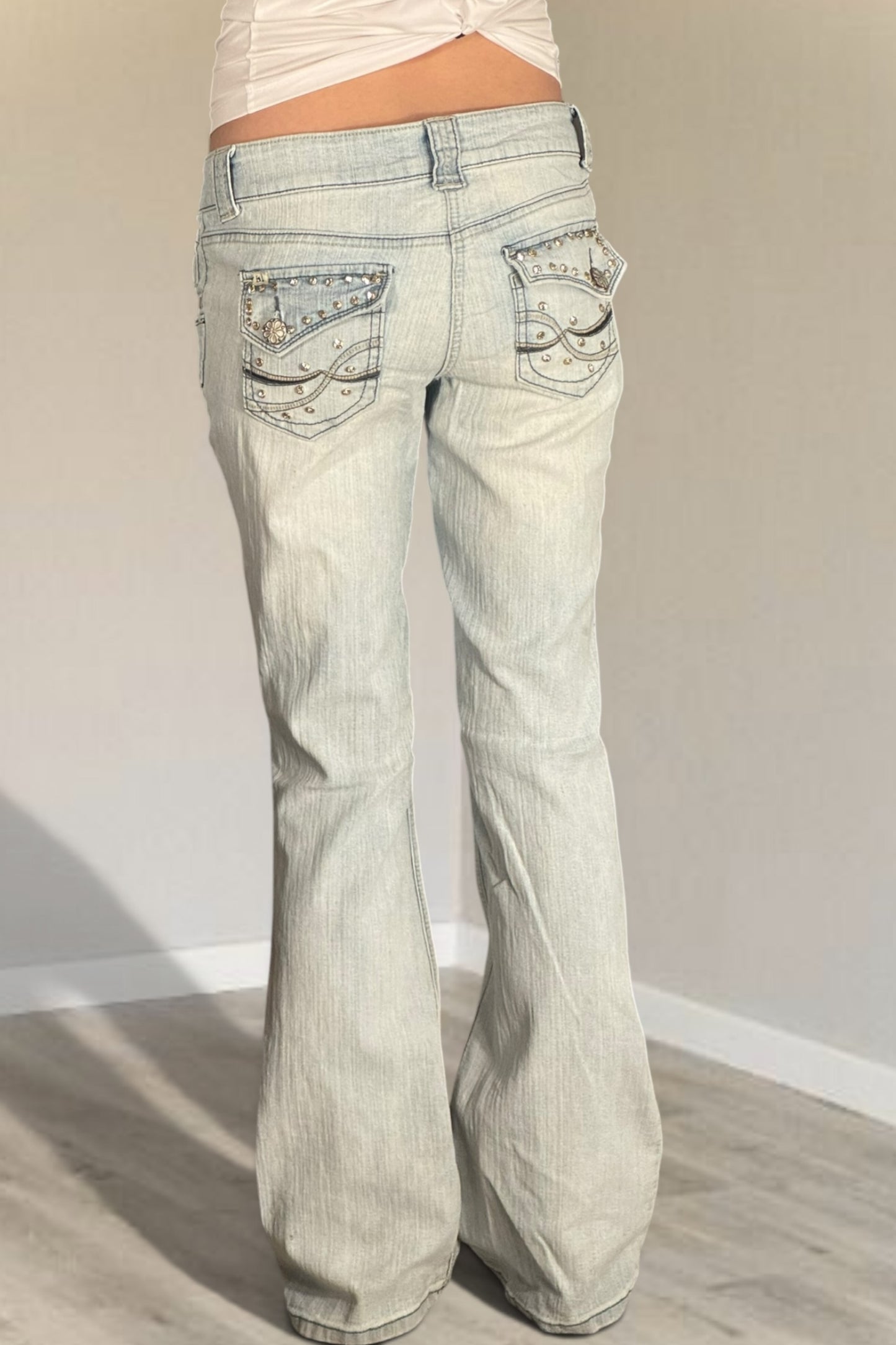 Lågmidjade jeans stl: S