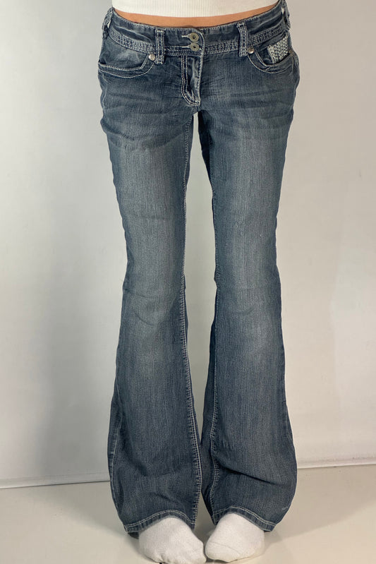 Lågmidjade jeans stl: S