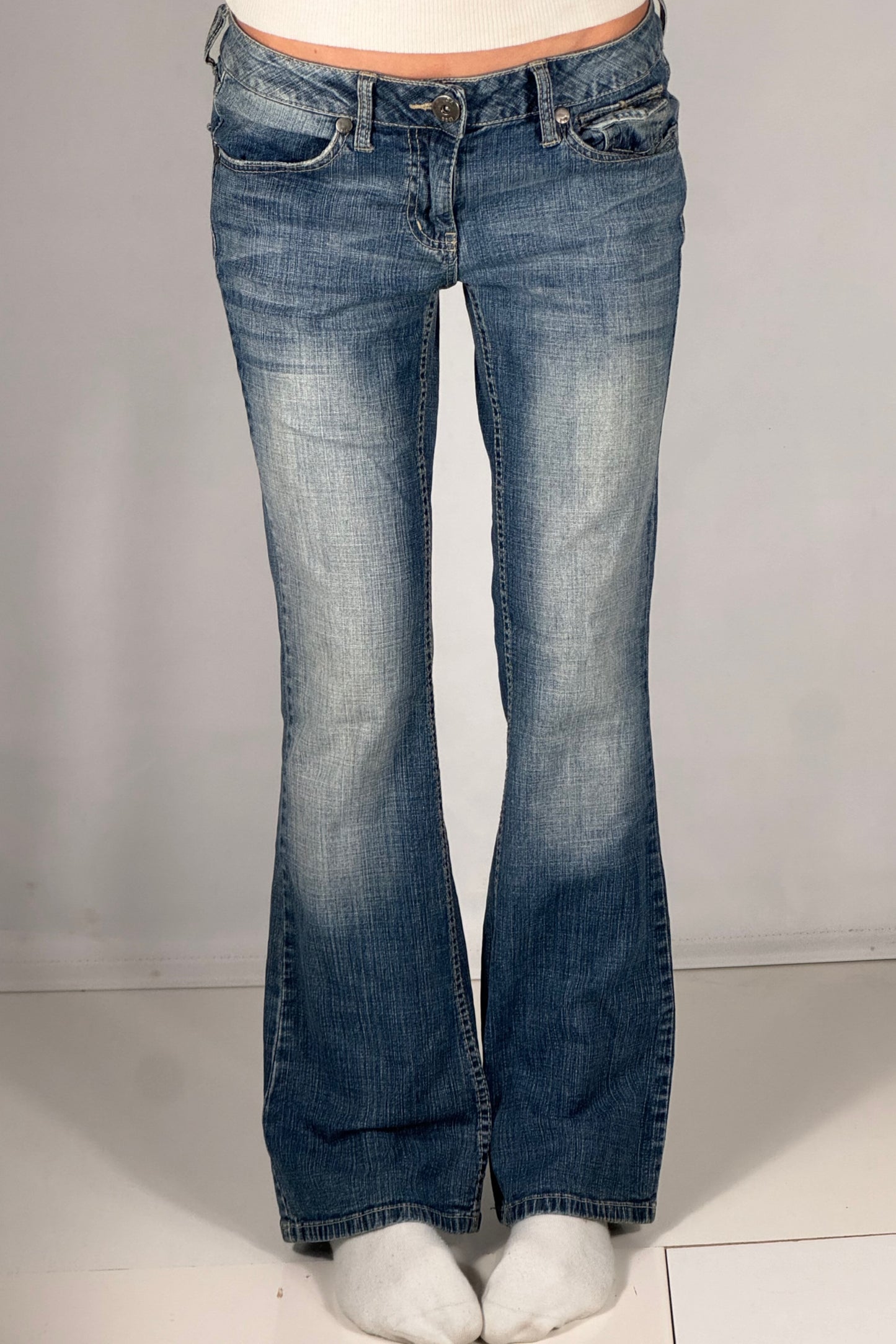 Lavtaljede jeans str: S