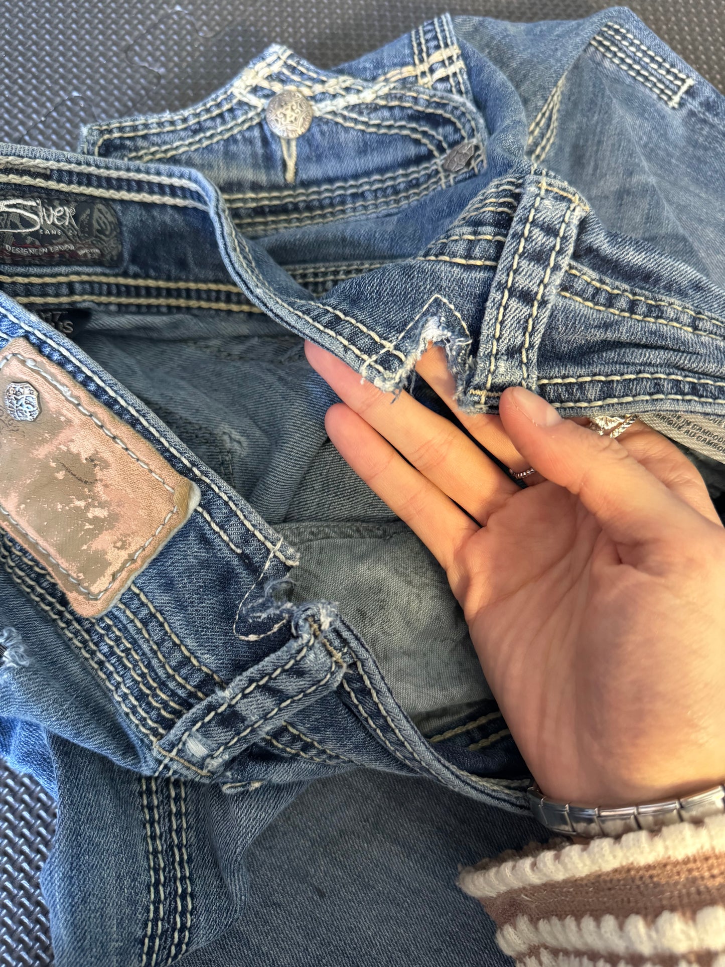 Lågmidjade jeans stl: XS