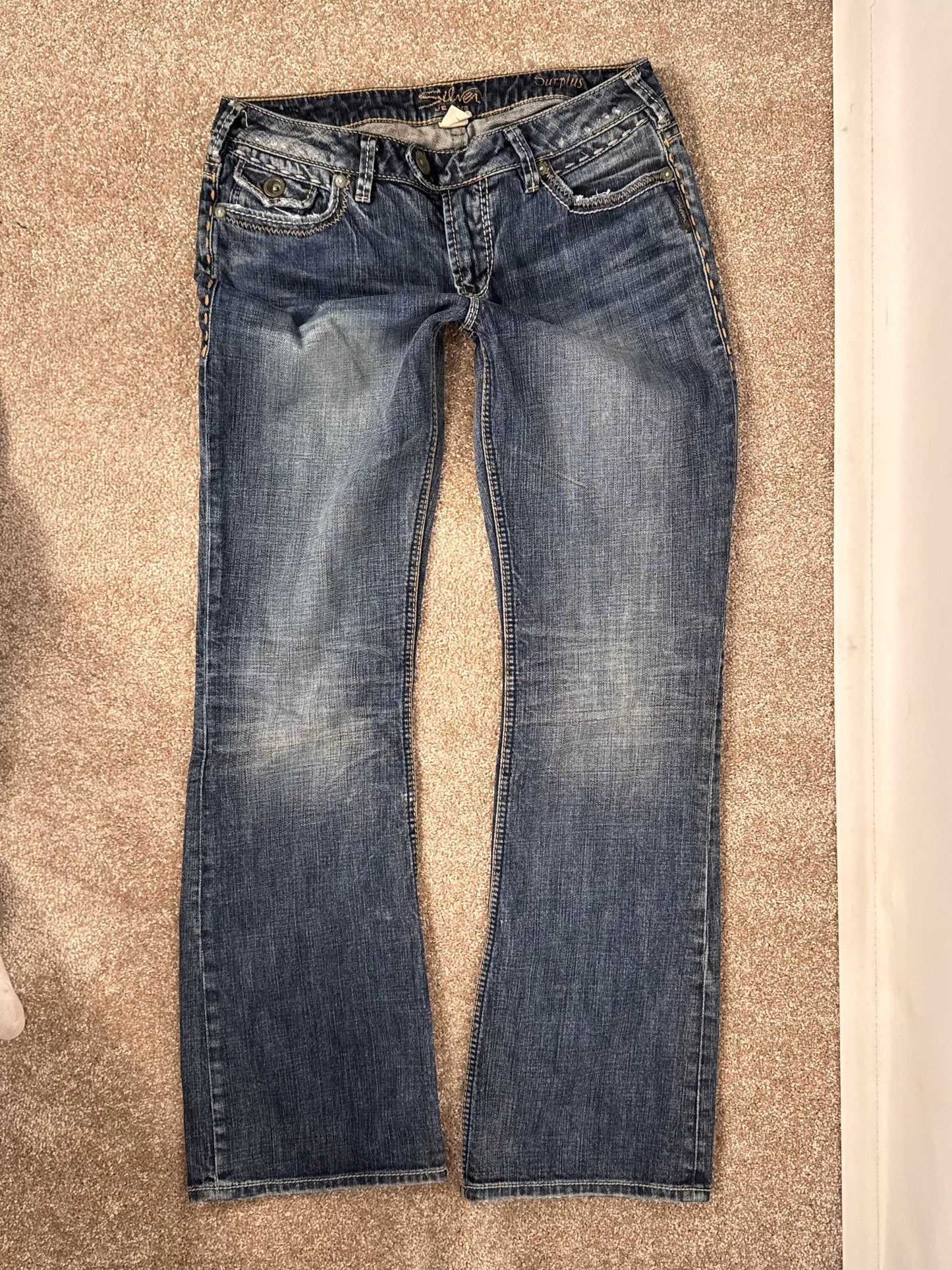 Lågmidjade jeans stl: S