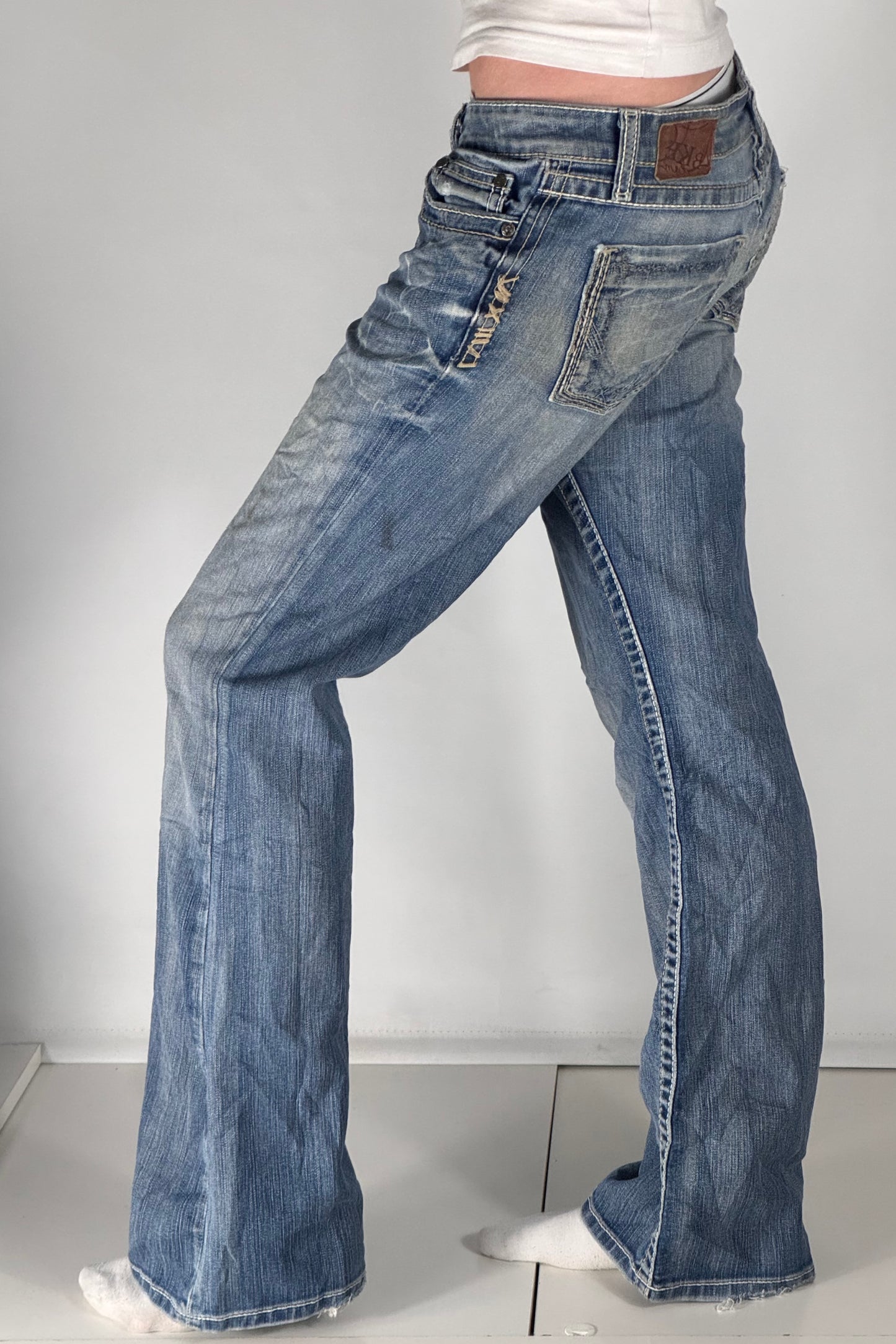 Lågmidjade jeans stl: S
