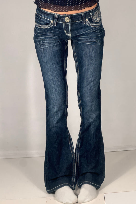 Lavt liv jeans str: XS