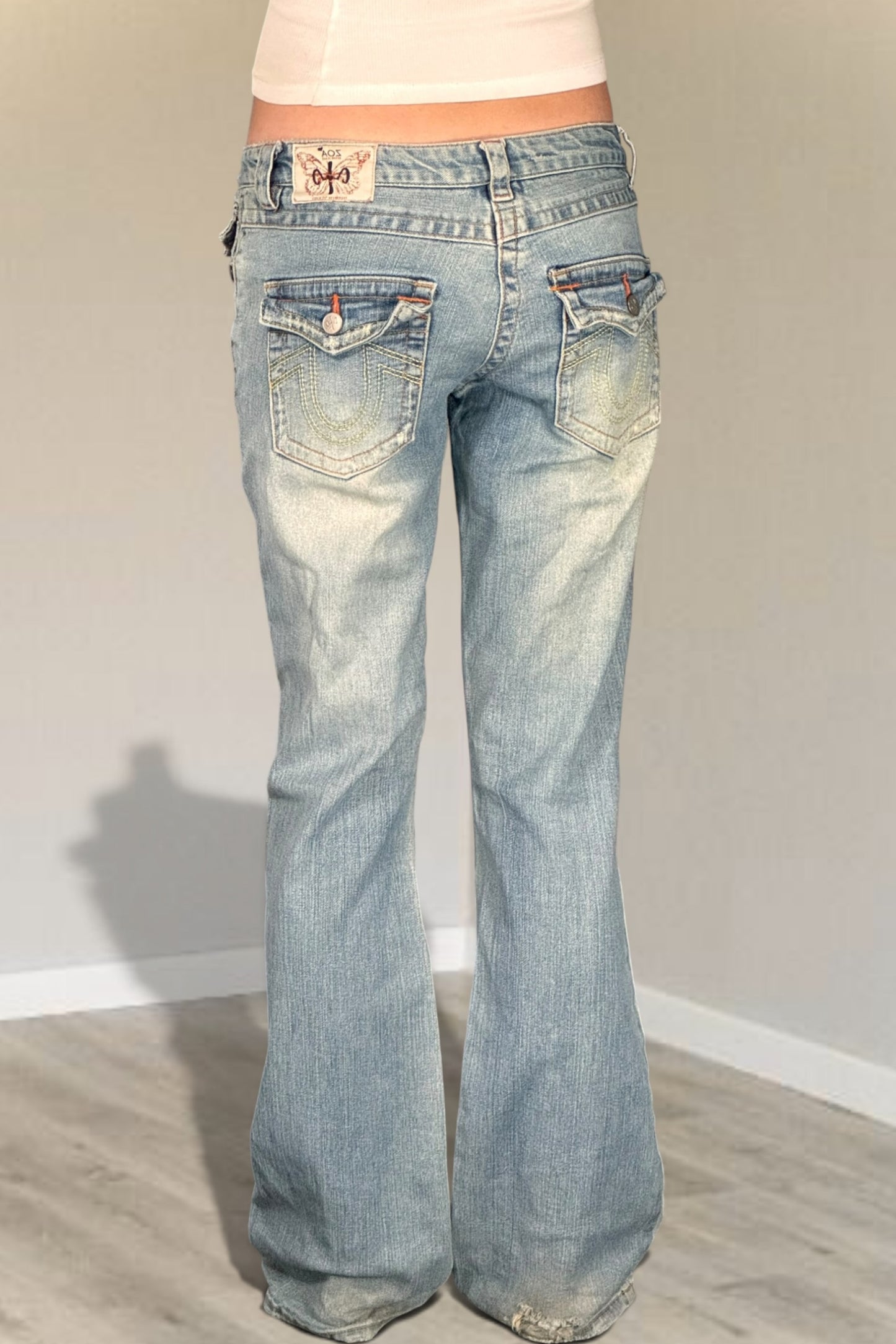 Lågmidjade jeans stl: S