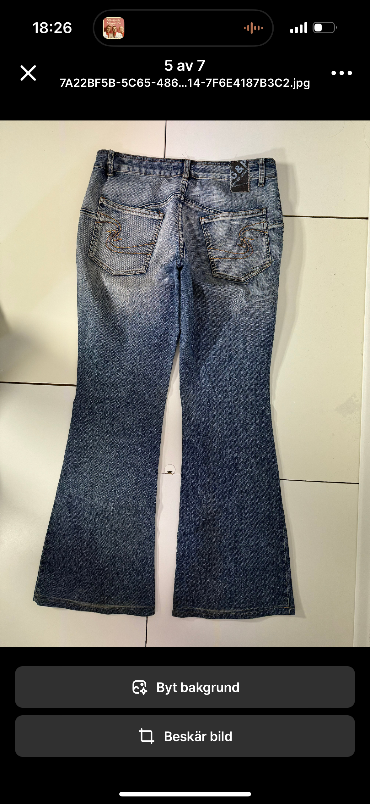 Lågmidjade jeans stl: M