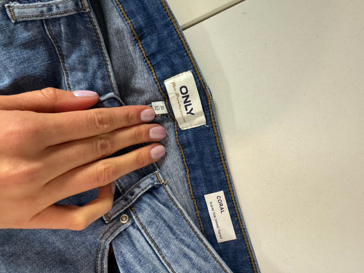 Lågmidjade jeans stl: S