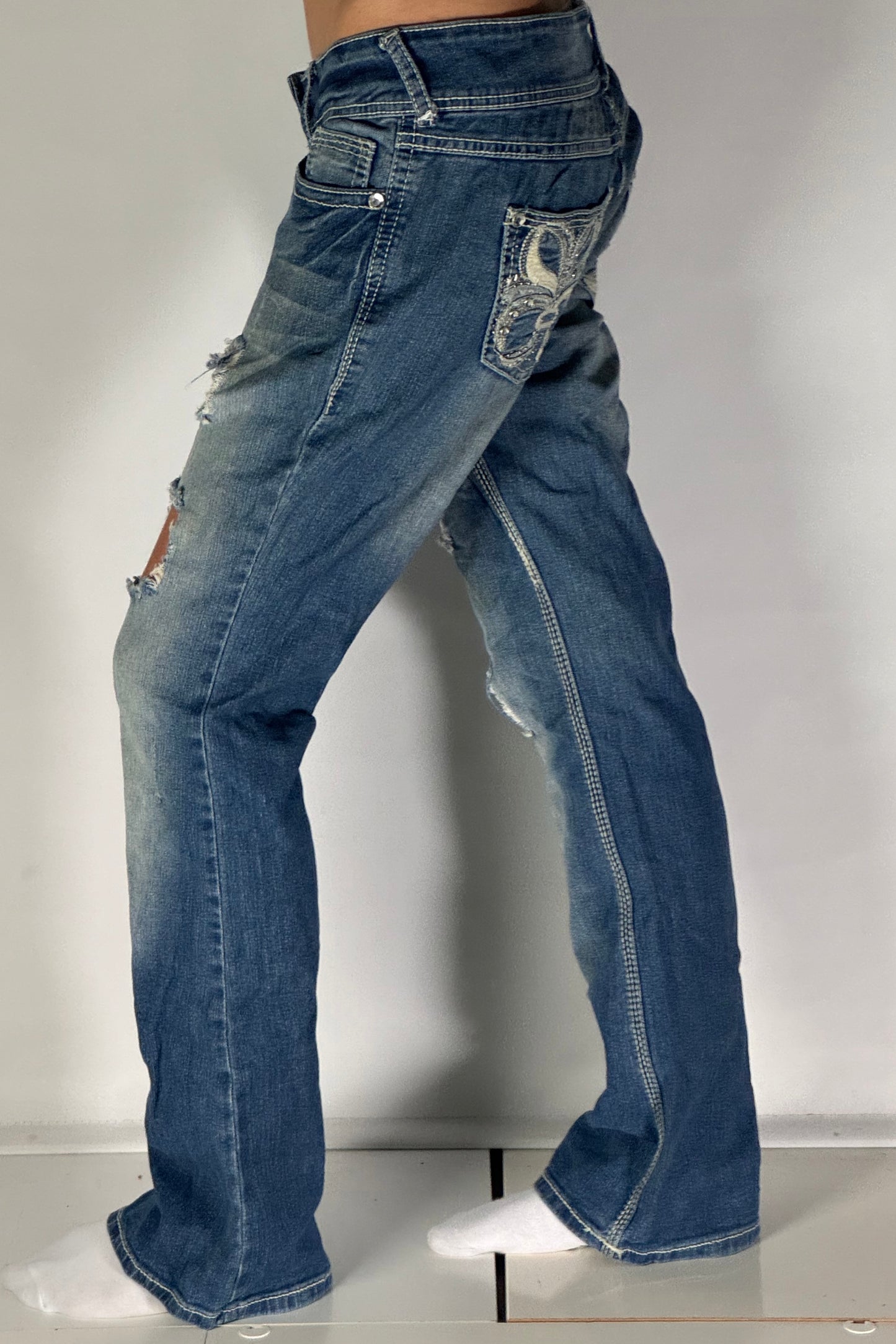 Lågmidjade jeans stl: S