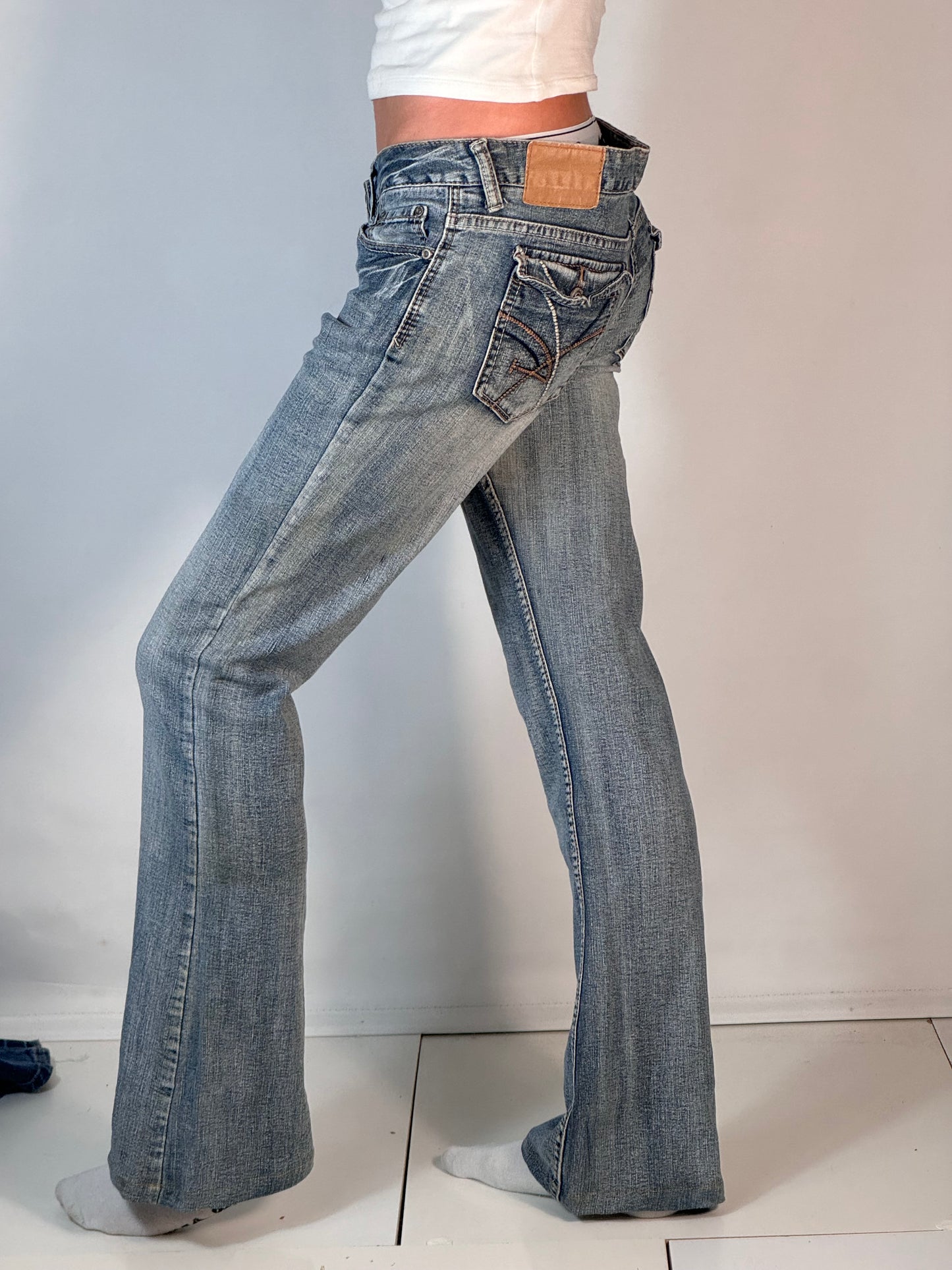 Lavtaljede jeans str: M