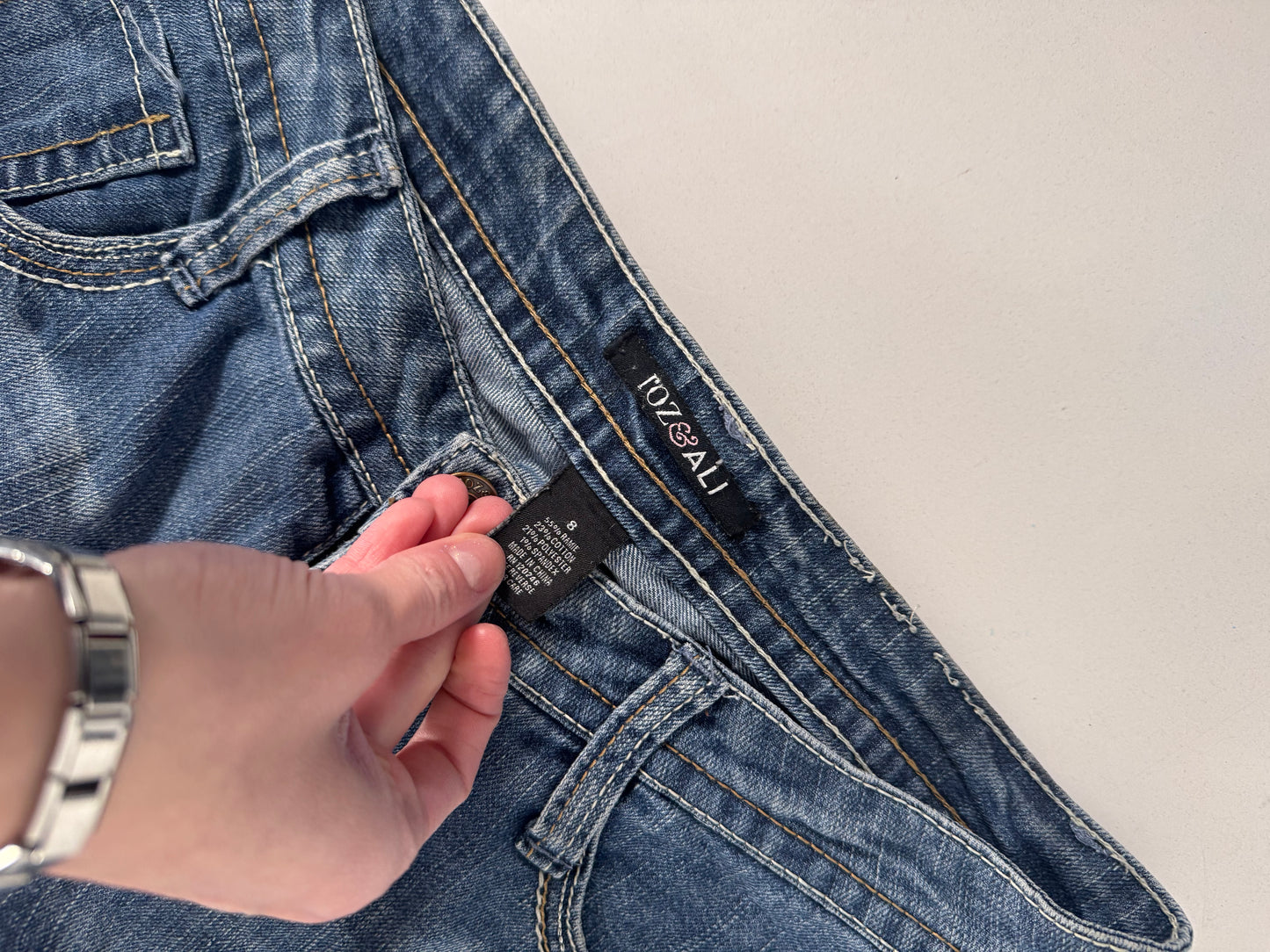 Lavtaljede jeans str: M
