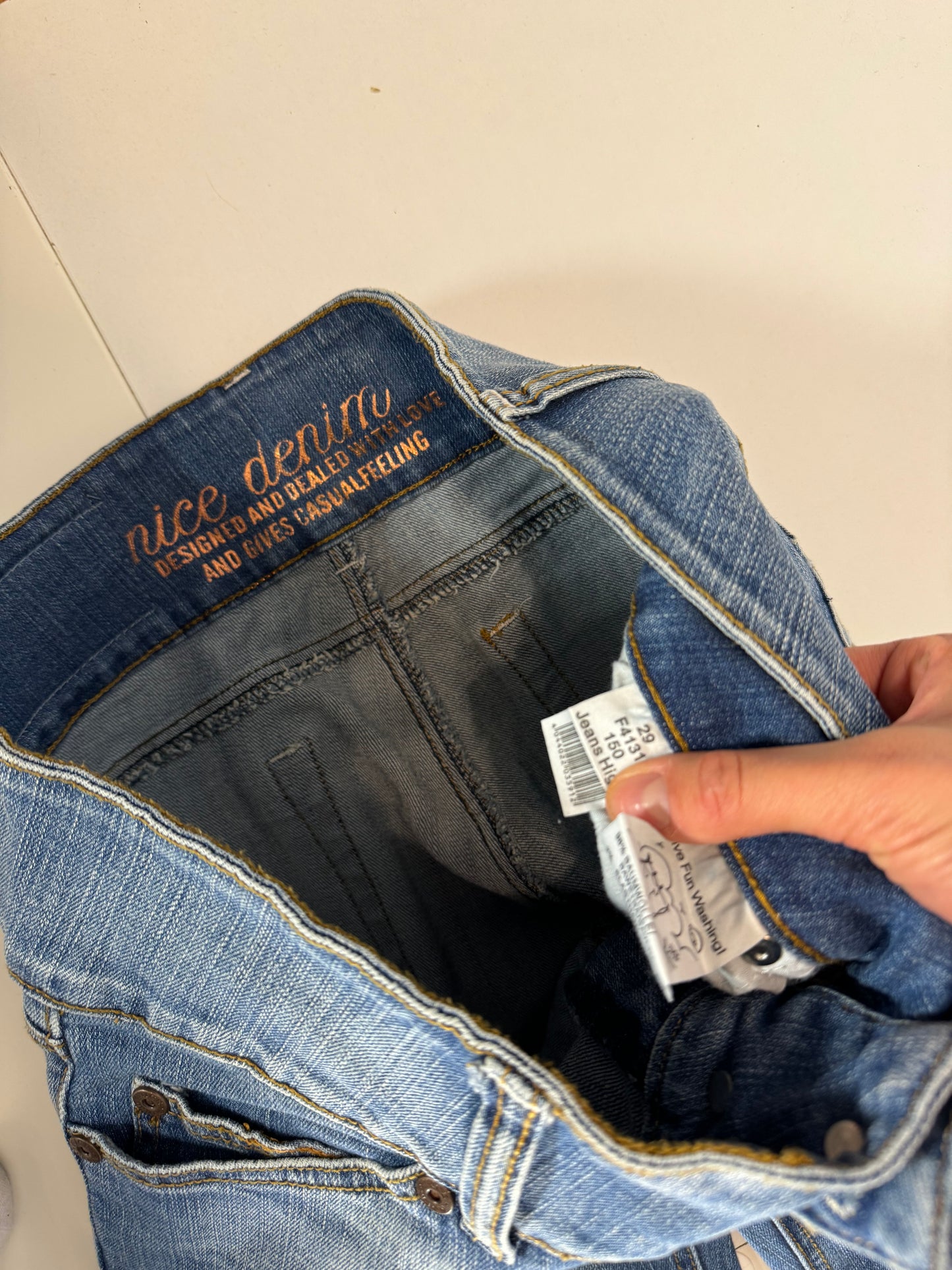 Lågmidjade jeans stl: S