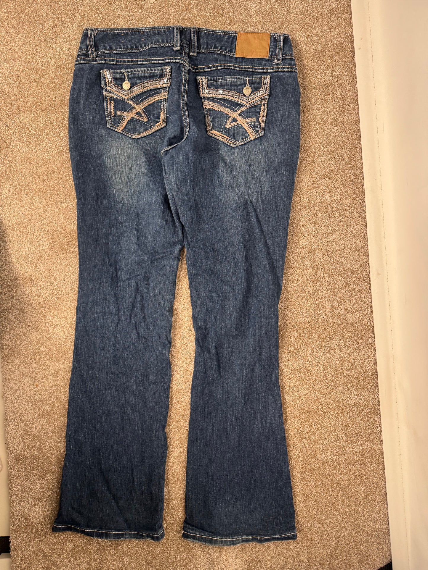 Lavtaljede jeans str: M