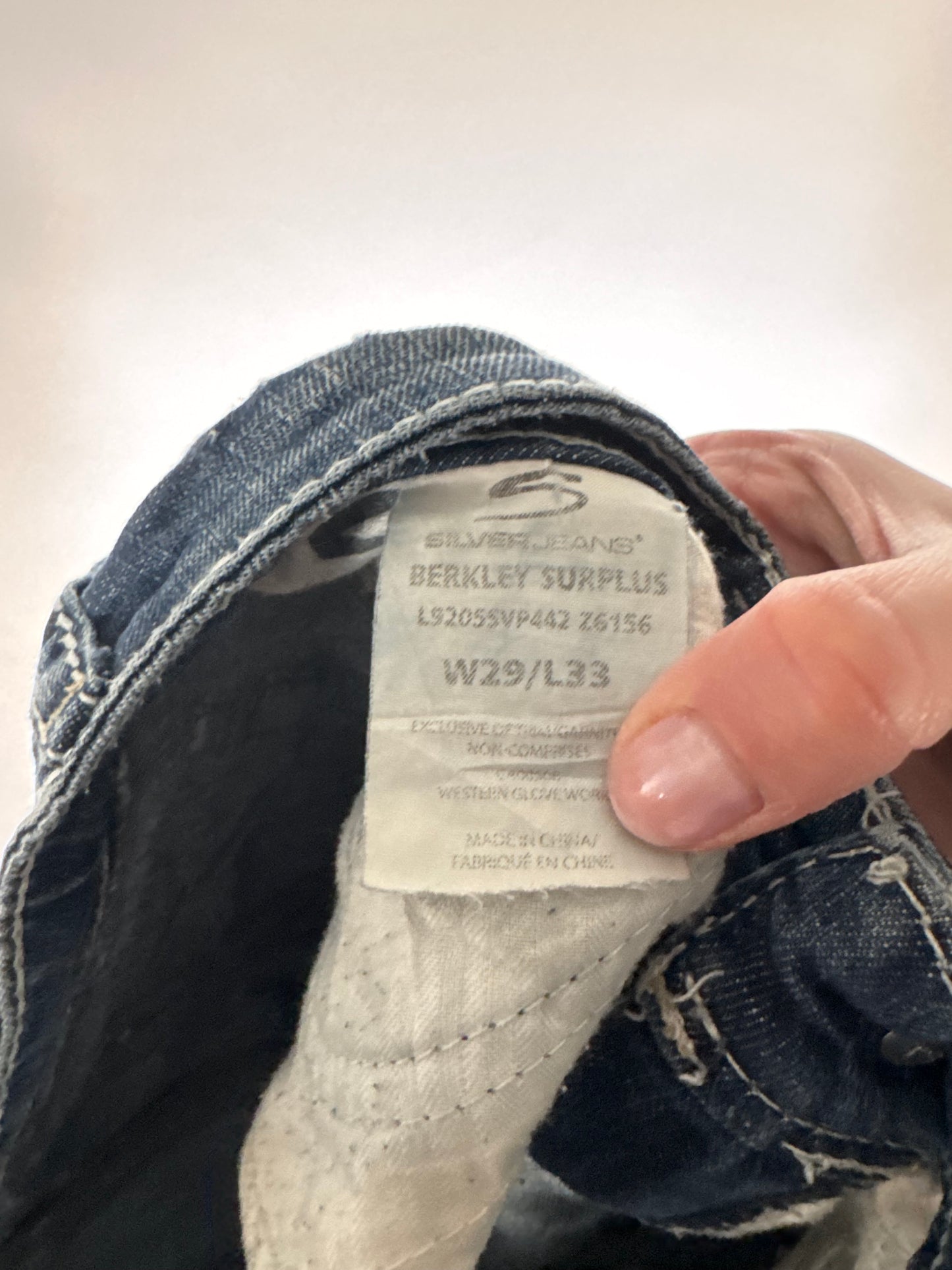 Lavtaljede jeans str: S