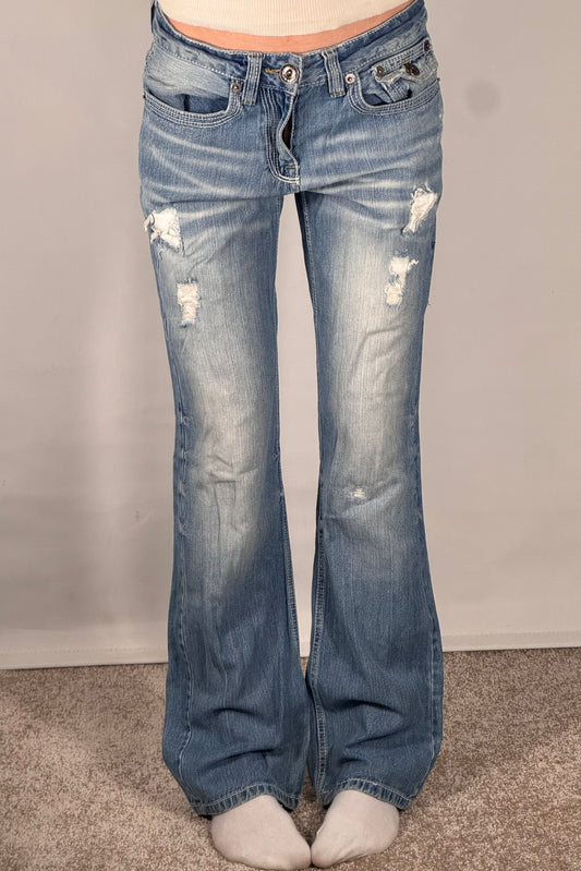 Utsvingte jeans str: S