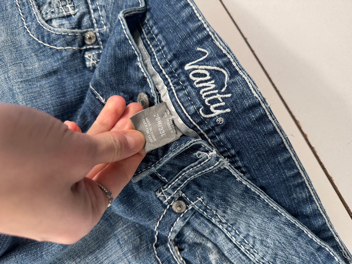 Lågmidjade jeans stl: S