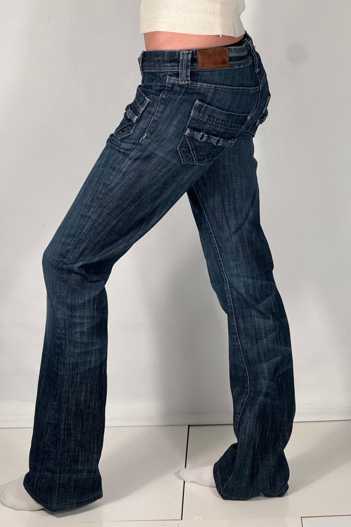 Lavtaljede jeans str: S/M